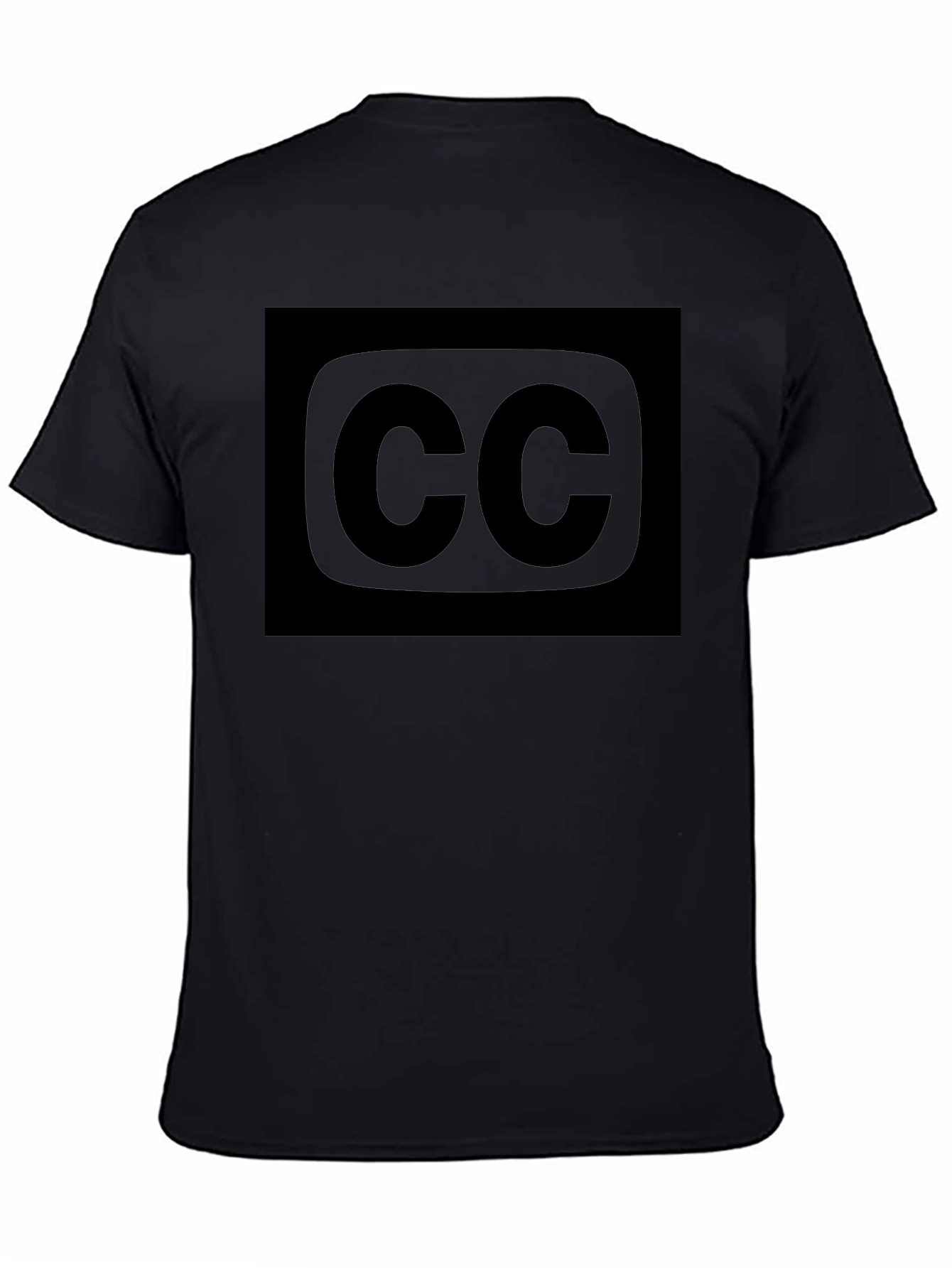 Black Black "CC" Graphic Tee - Men's Casual Style view 4