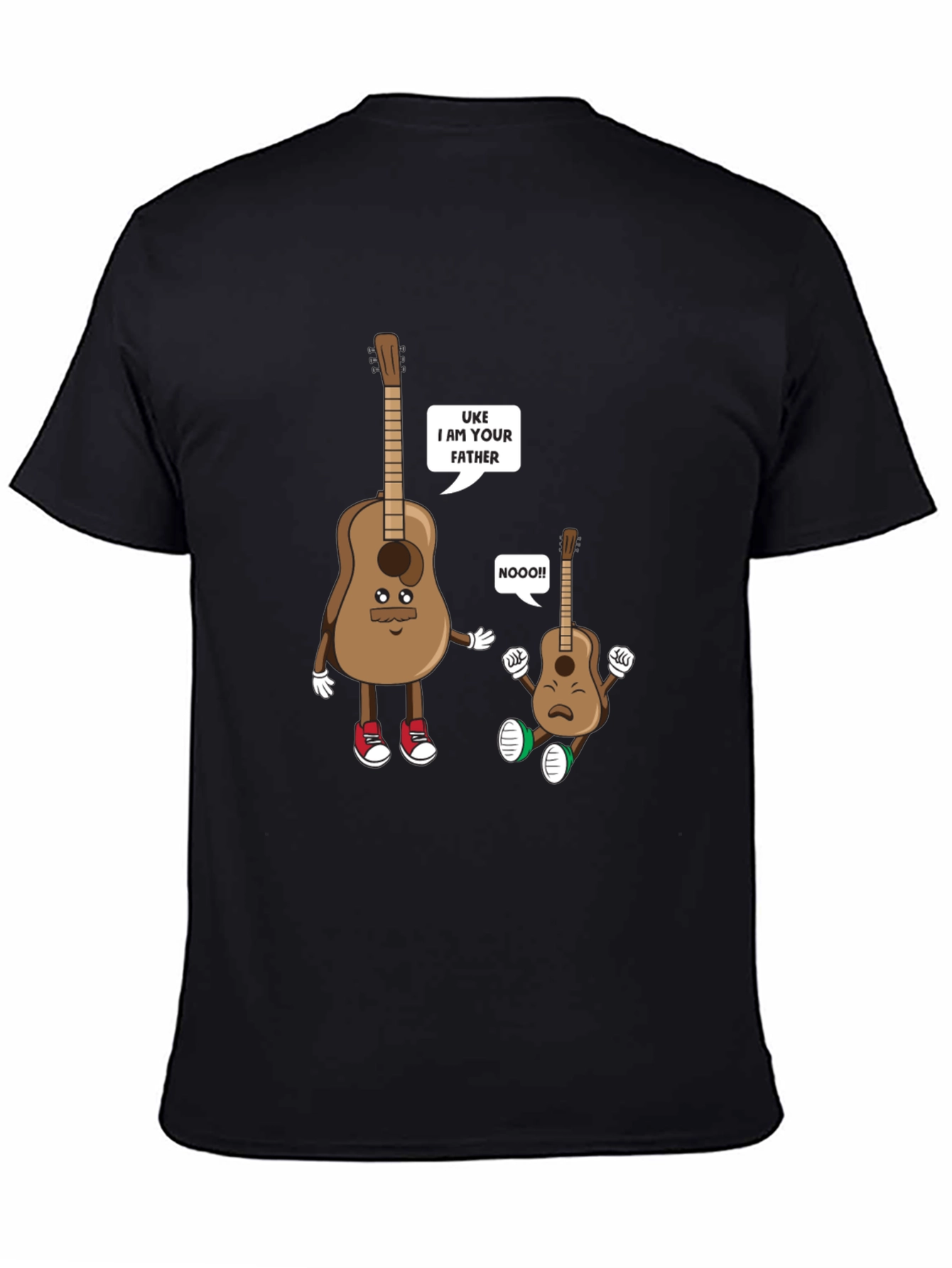 Black Uke I am Your Father T-Shirt Funny Guitar Music Tee view 4