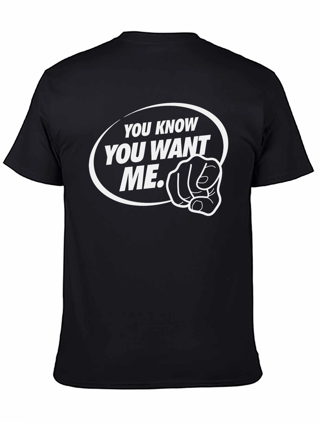 Black You Know You Want Me Black Graphic Tee view 4