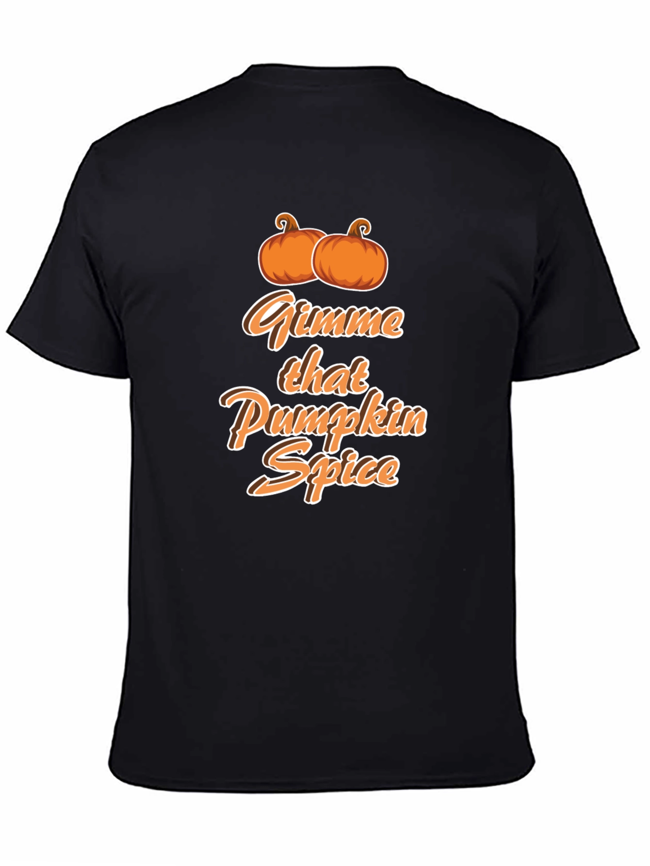 Black Gimme That Pumpkin Spice T-Shirt - Fall Apparel view 4