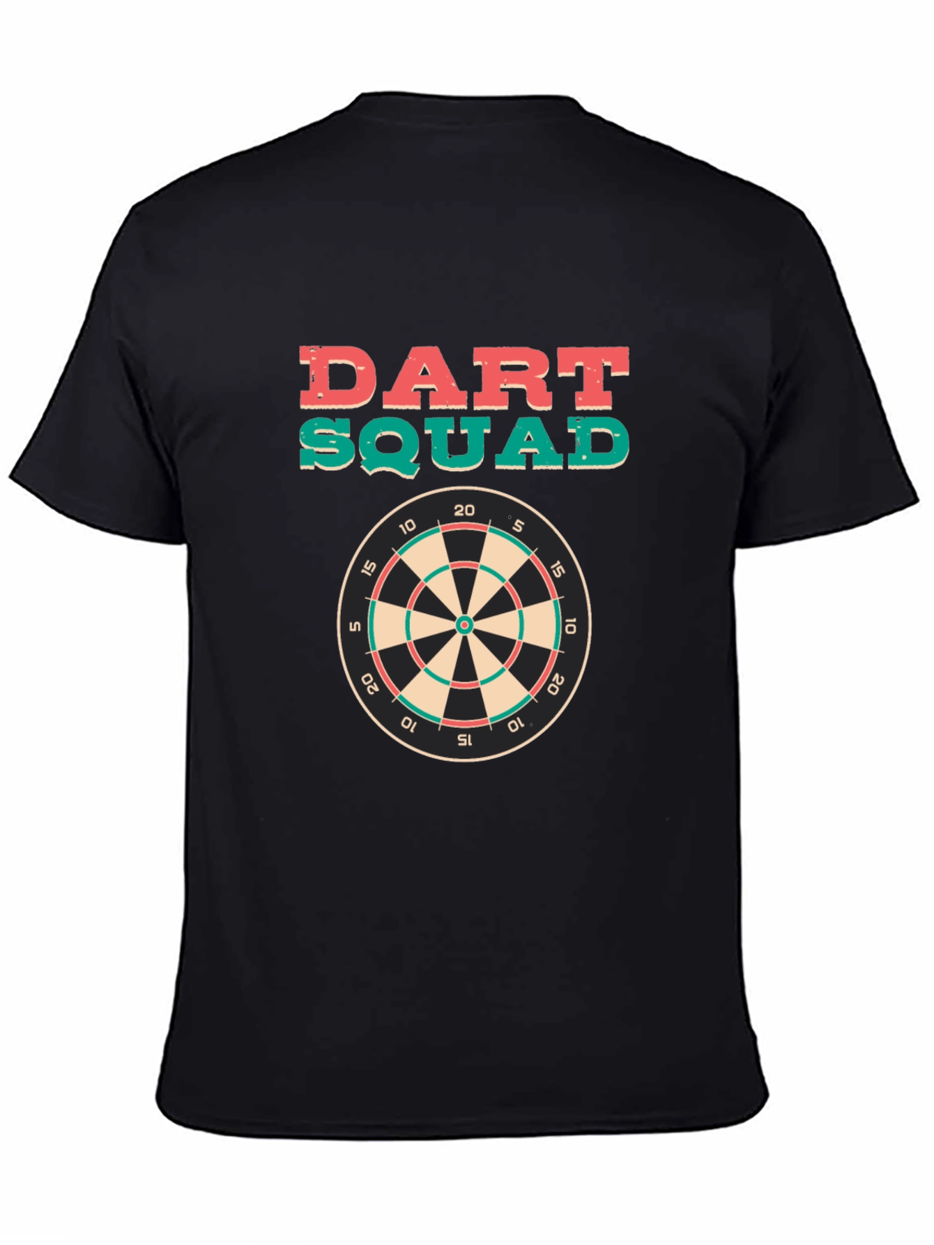 Black Dart Squad Graphic Tee - Black Cotton T-Shirt view 4