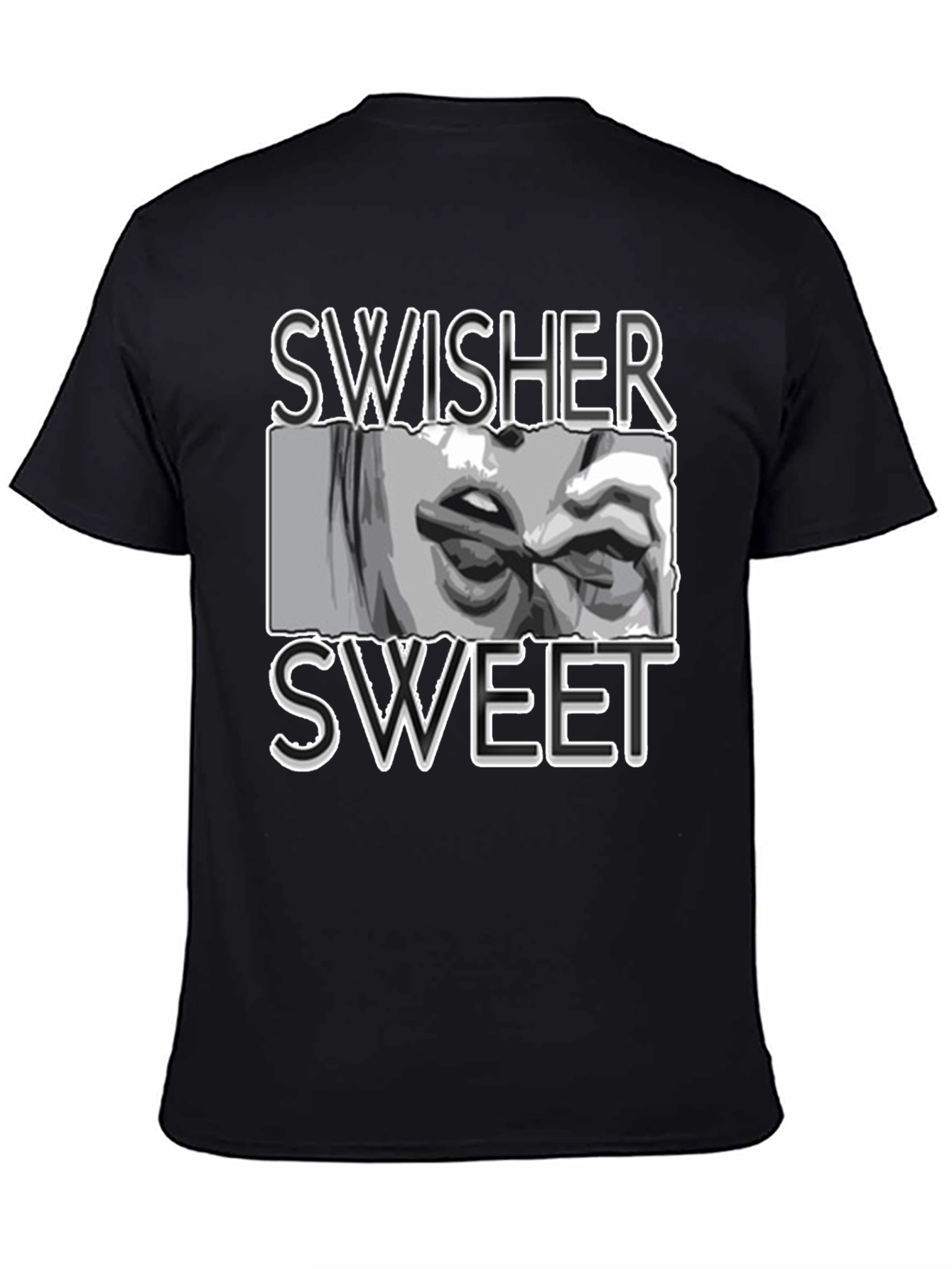 Black Swisher Sweet Graphic T-Shirt - Casual Wear view 4