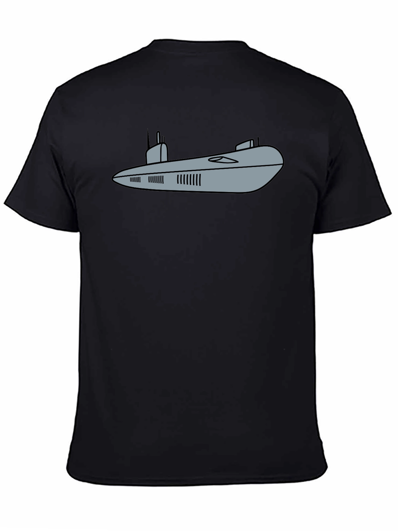 Black Submarine Graphic Tee - Black Cotton Comfort view 4