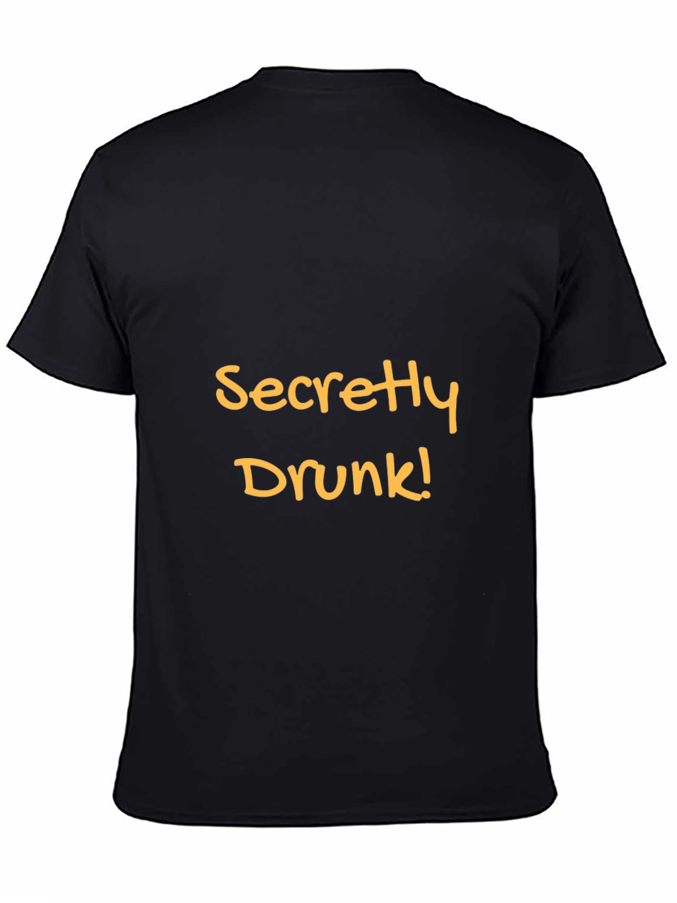 Black Secretly Drunk Graphic Tee view 4