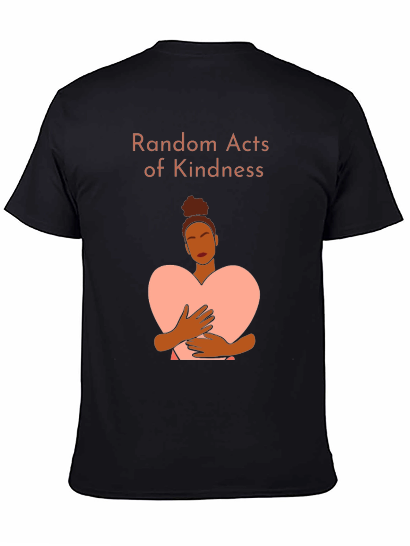 Black Random Acts of Kindness Graphic Tee view 4