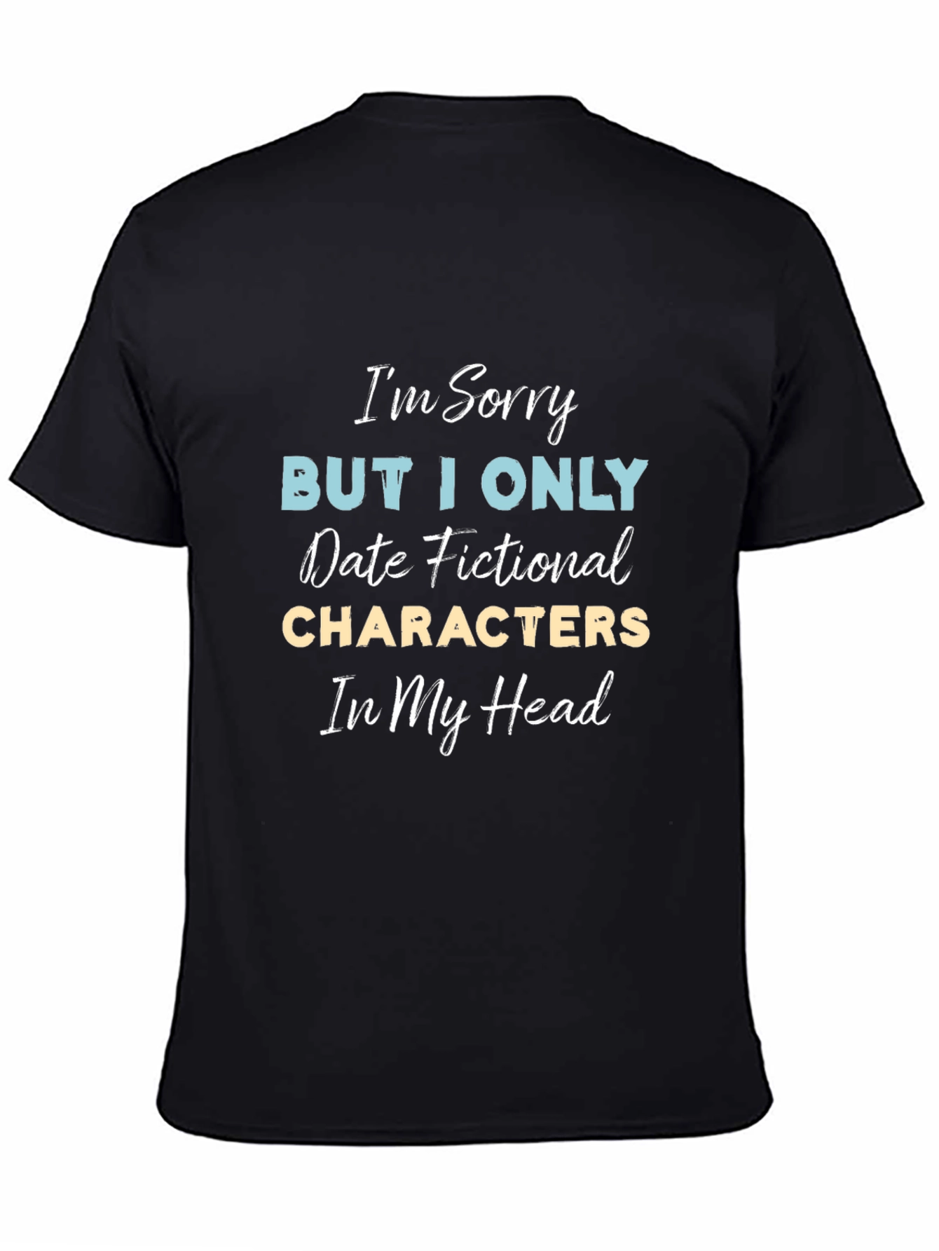 Black Fictional Characters T-Shirt - Novelty Dating Tee view 4
