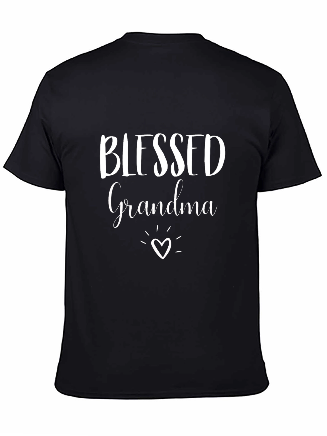 Black Blessed Grandma T-Shirt - Gift for Grandmothers view 4