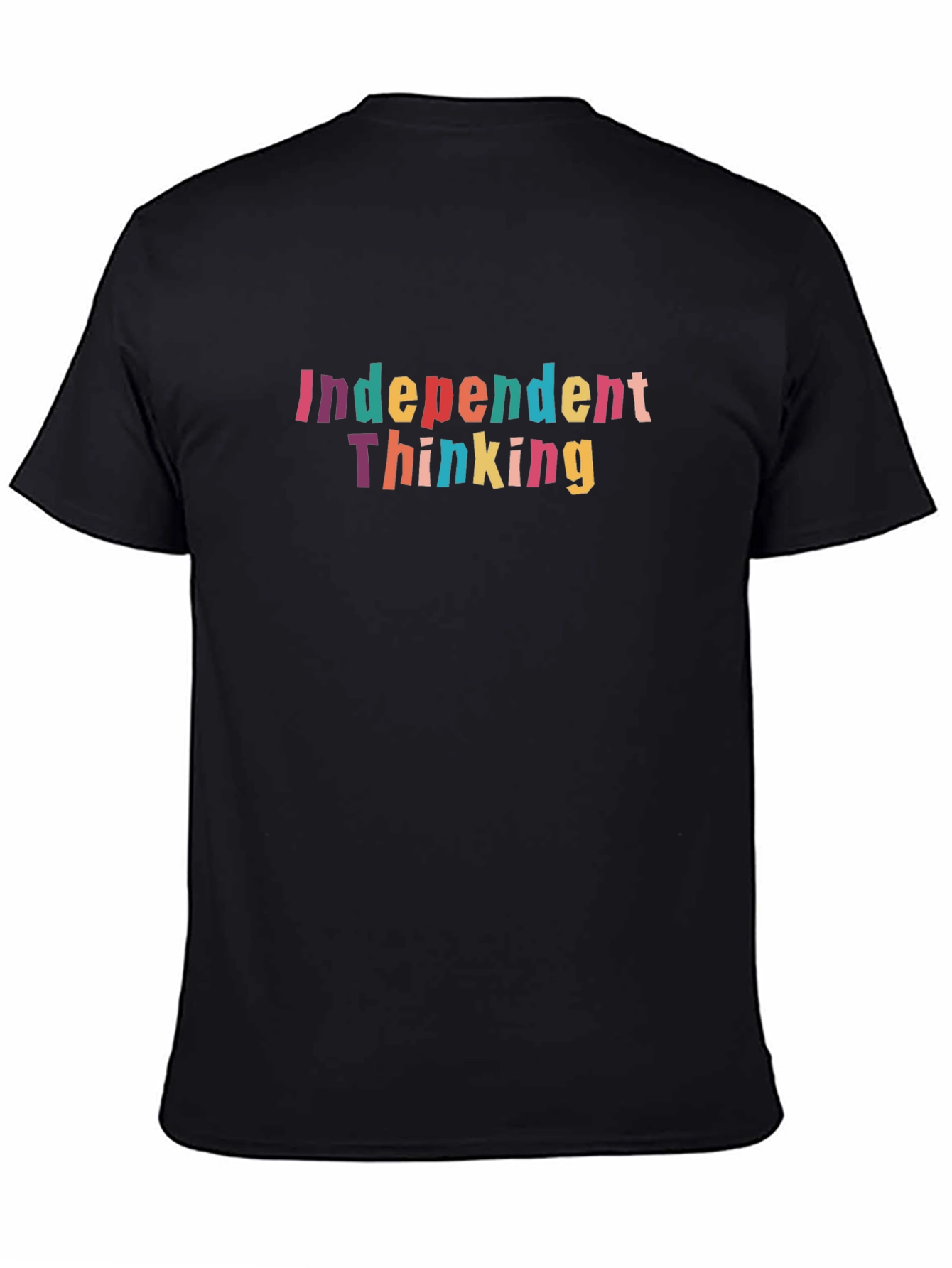Black Independent Thinking Graphic Tee - Black view 4