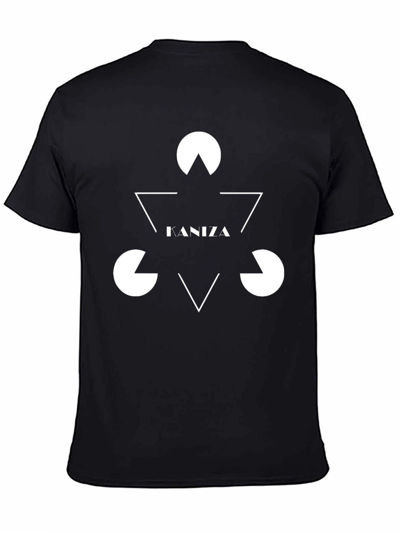 Black Geometric Graphic Tee - Kaniza Design view 4
