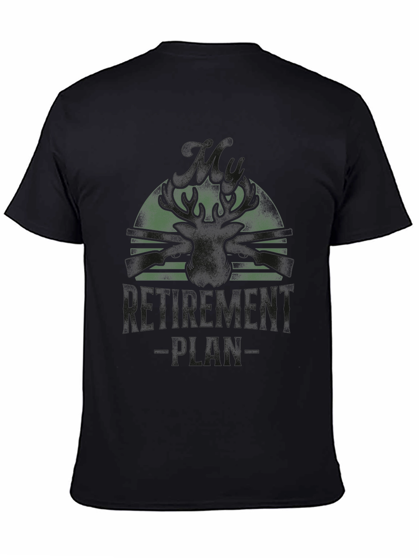 Black Outdoor Adventure Elk Graphic T-Shirt view 4