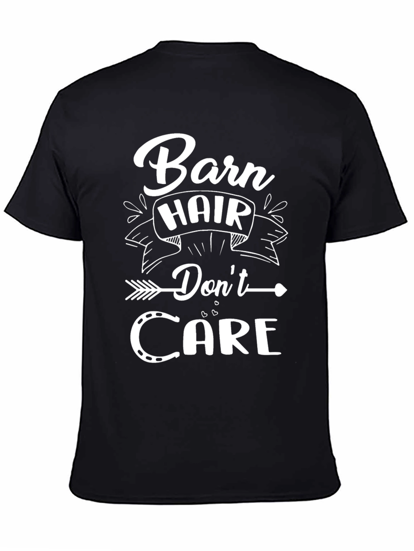 Black Barn Hair Don't Care Graphic T-Shirt view 4