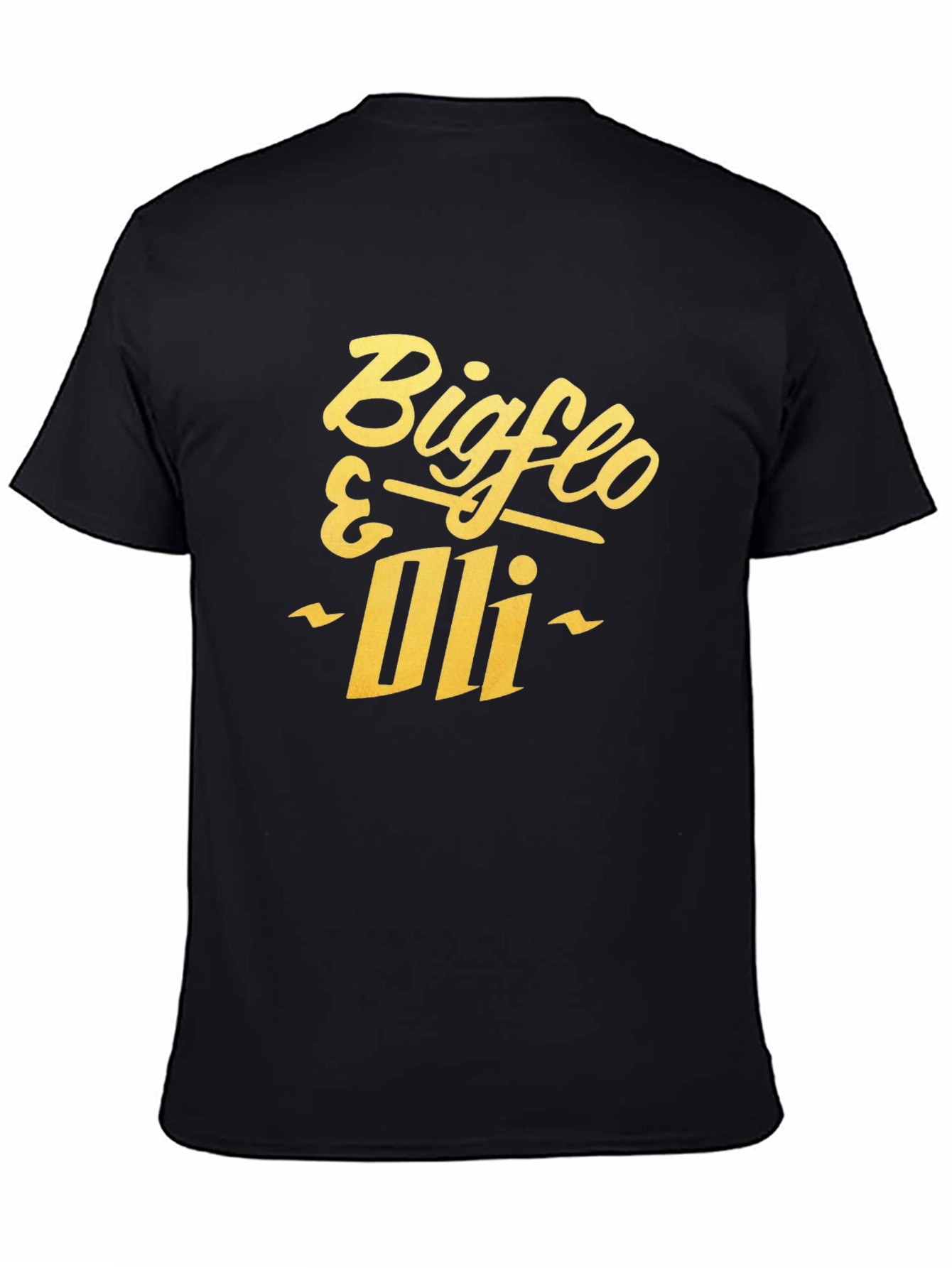Black Bigflo & Oli Black Graphic T-Shirt view 4