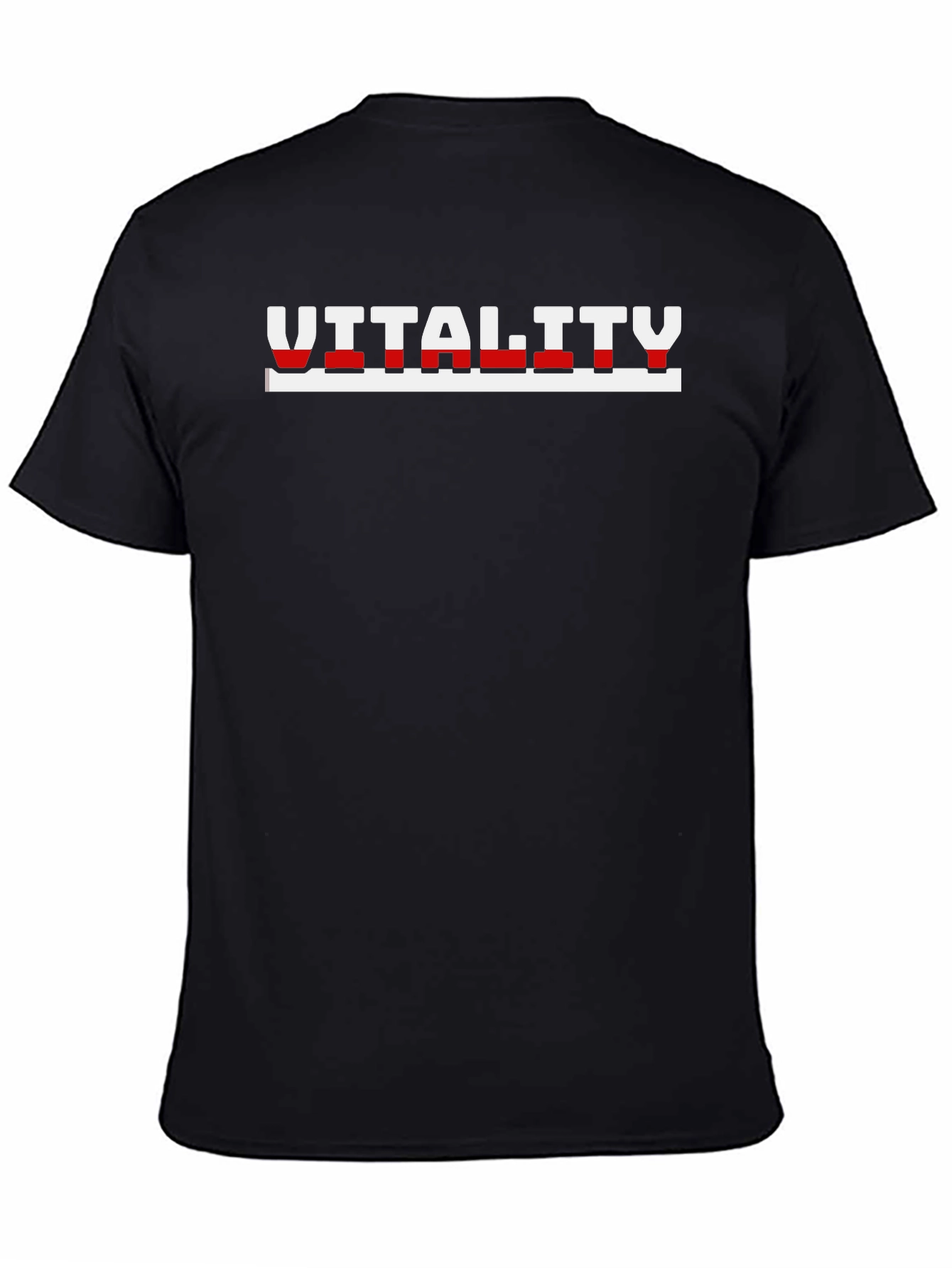 Black Vitality Graphic Tee - Level Up Your Look view 4