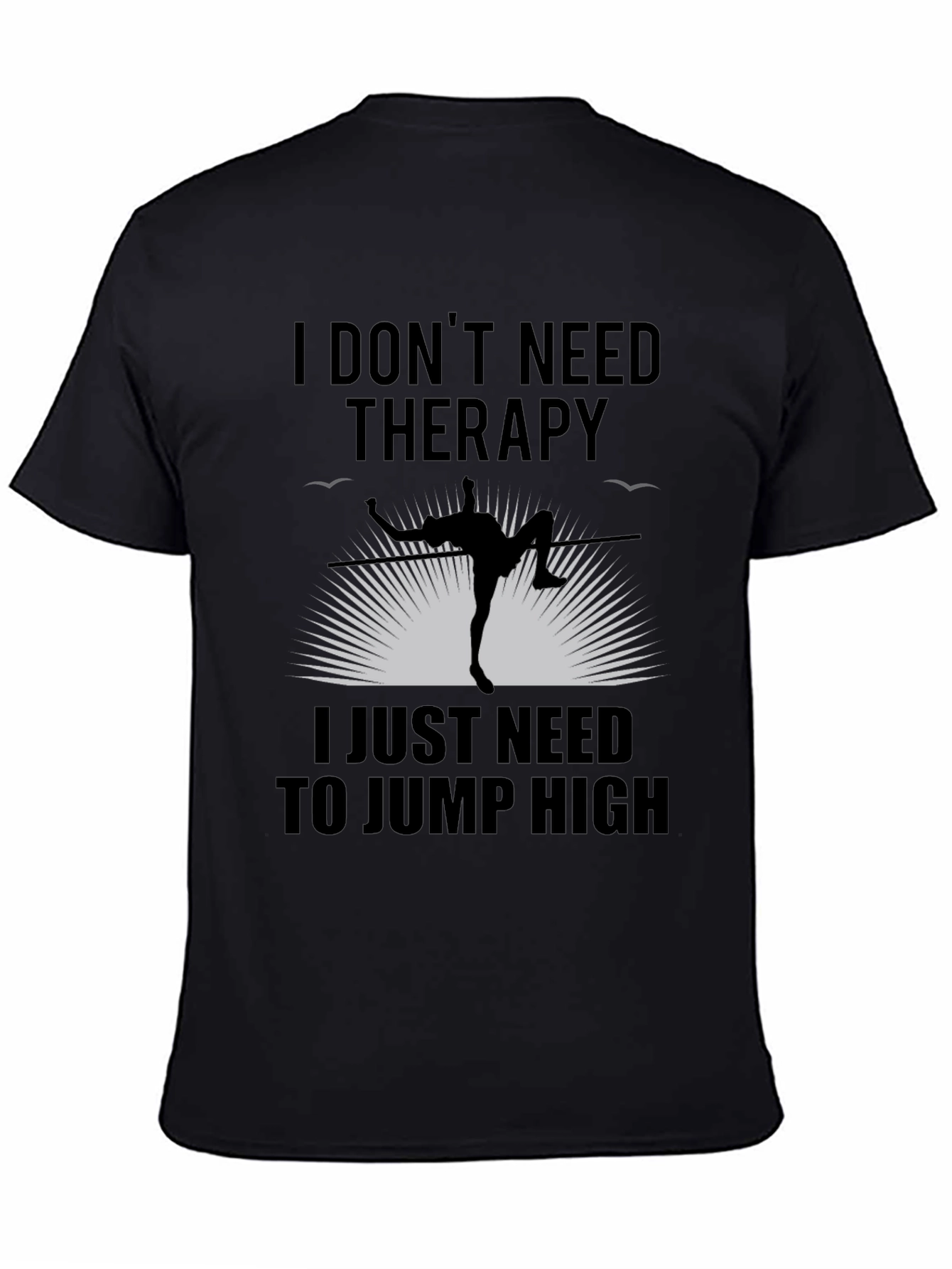 Black Jump High Therapy T-Shirt view 4