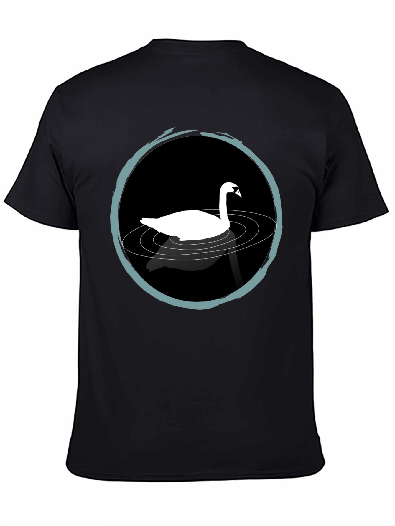Swan Lake T-Shirt - Elegant Black Tee - 4