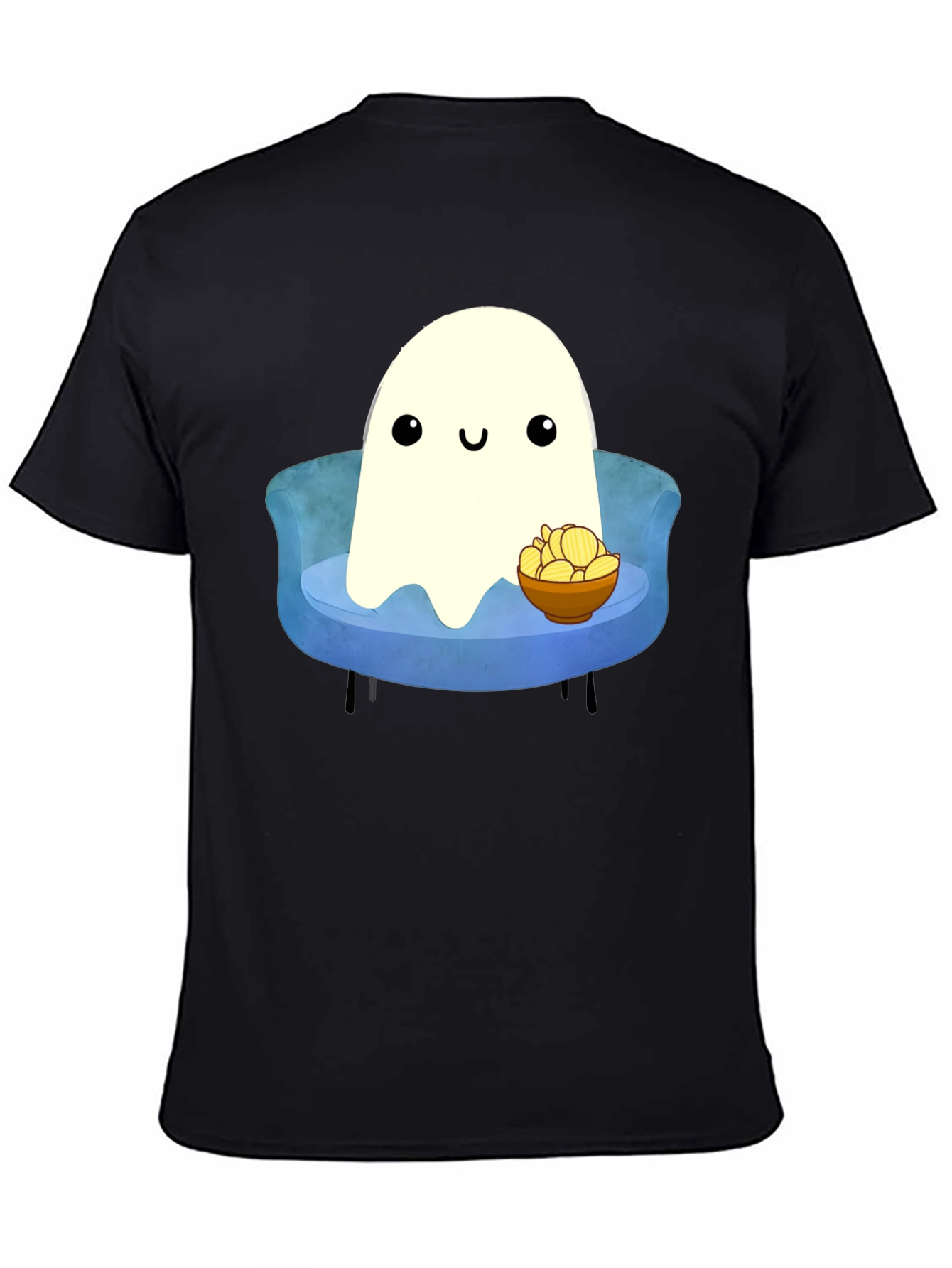 Black Ghost Chips Graphic T-Shirt view 4