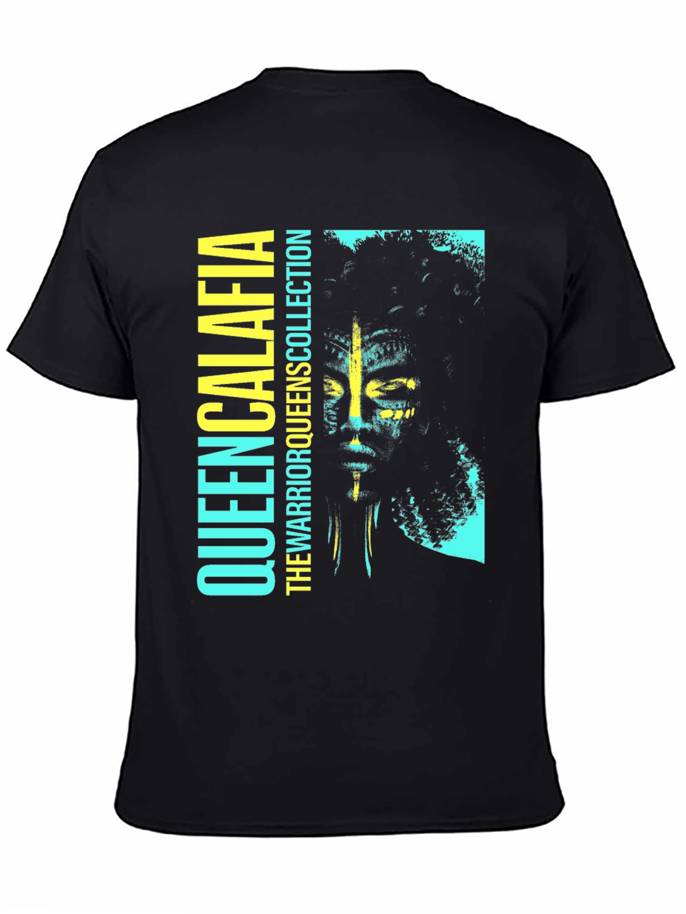 Black Queen Calafia Warrior Graphic Tee - Black view 4