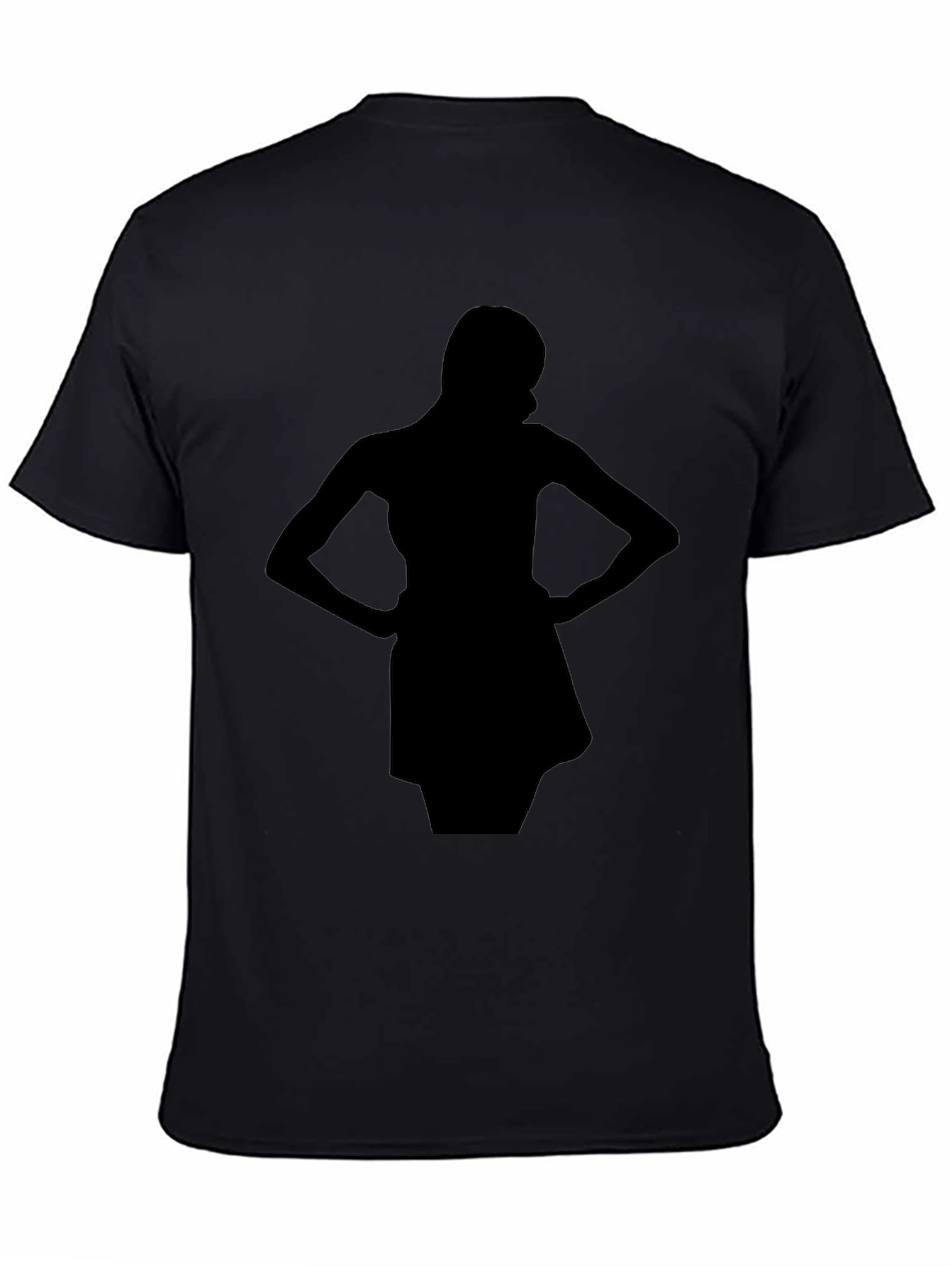 Silhouette Woman's Tee - Sleek Black T-Shirt - 4
