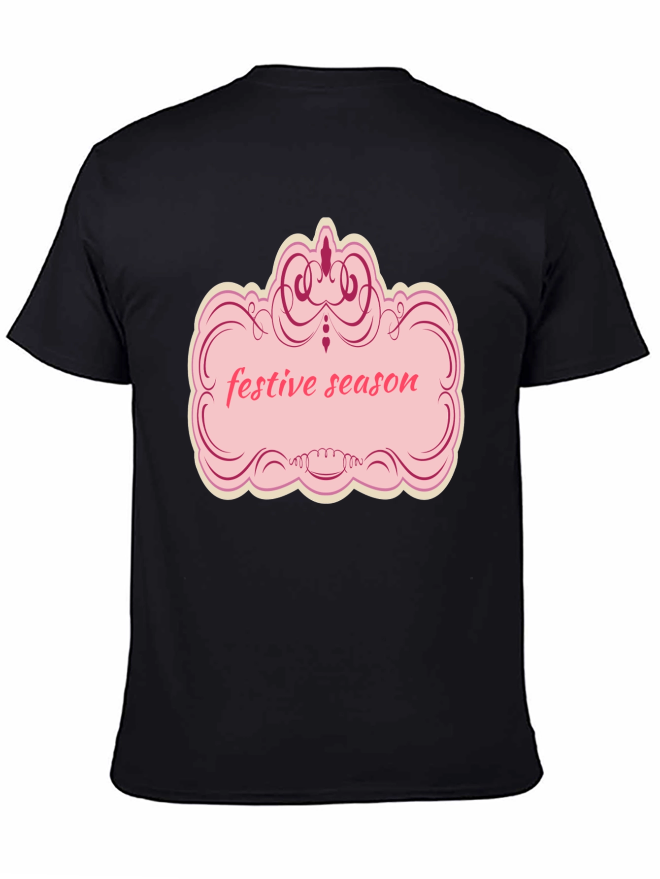 Black Festive Season T-Shirt view 4