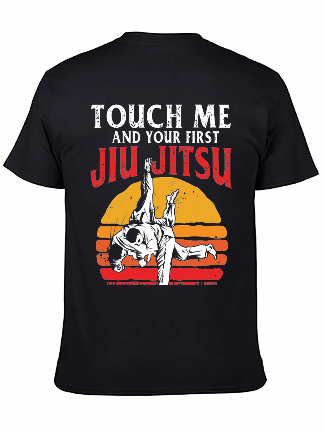 Black Touch Me Jiu Jitsu Graphic Tee view 4