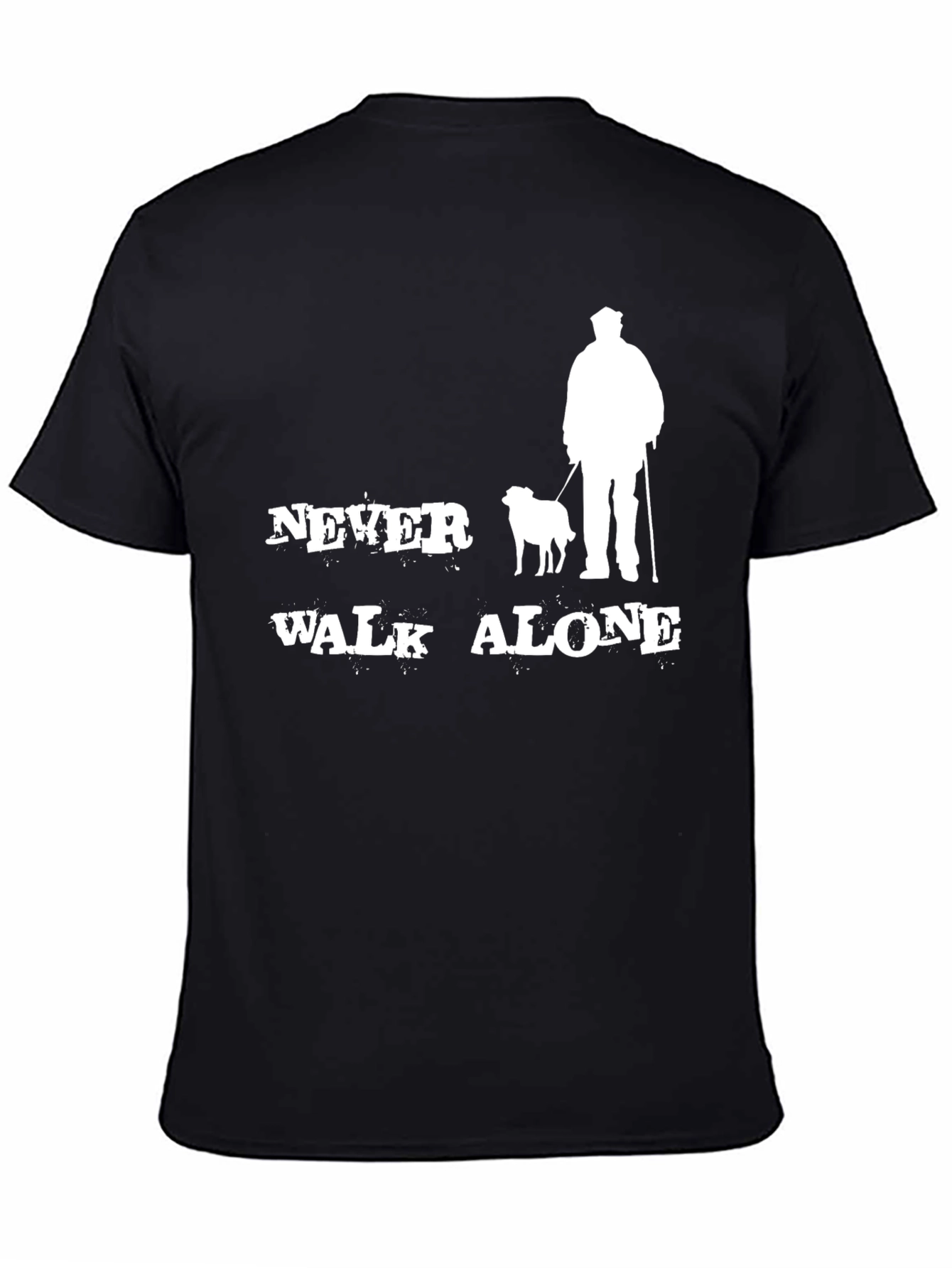 Black Never Walk Alone Graphic Tee view 4