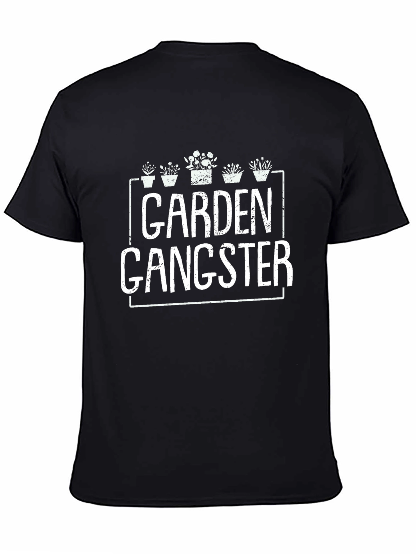 Black Garden Gangster Graphic T-Shirt view 4