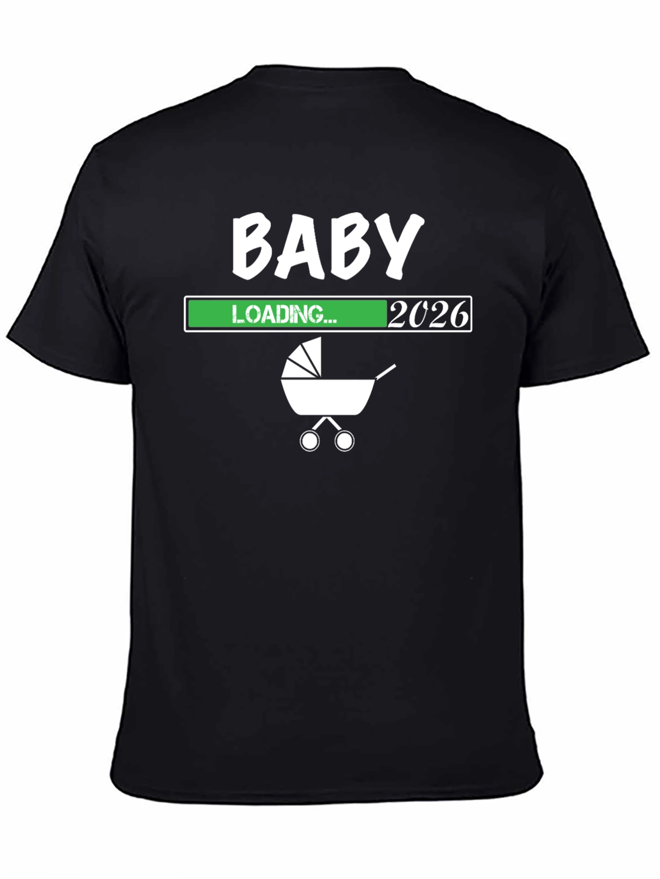 Black Baby Loading 2026 T-Shirt: New Dad Gift view 4