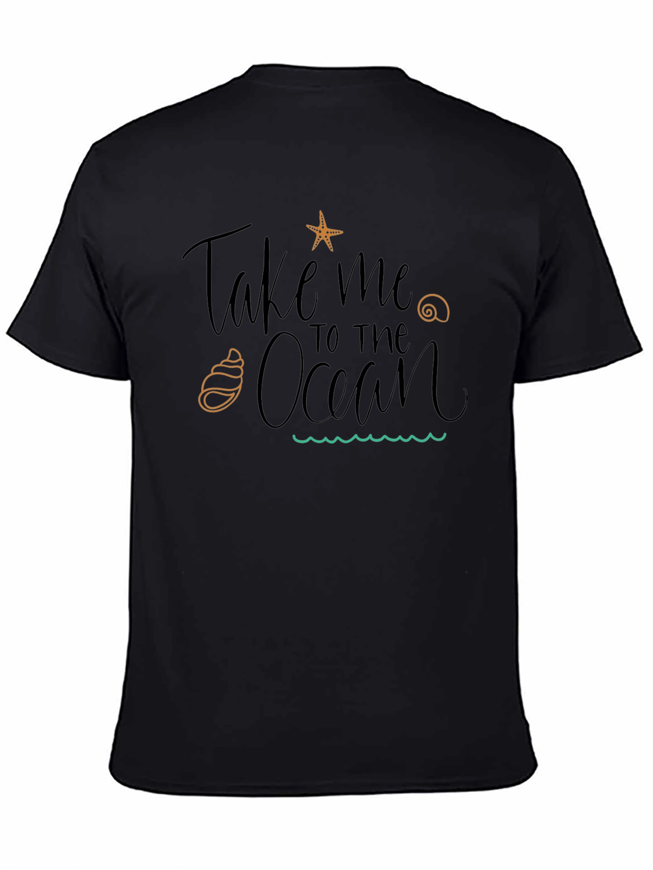 Black Take Me to the Ocean Black T-Shirt view 4
