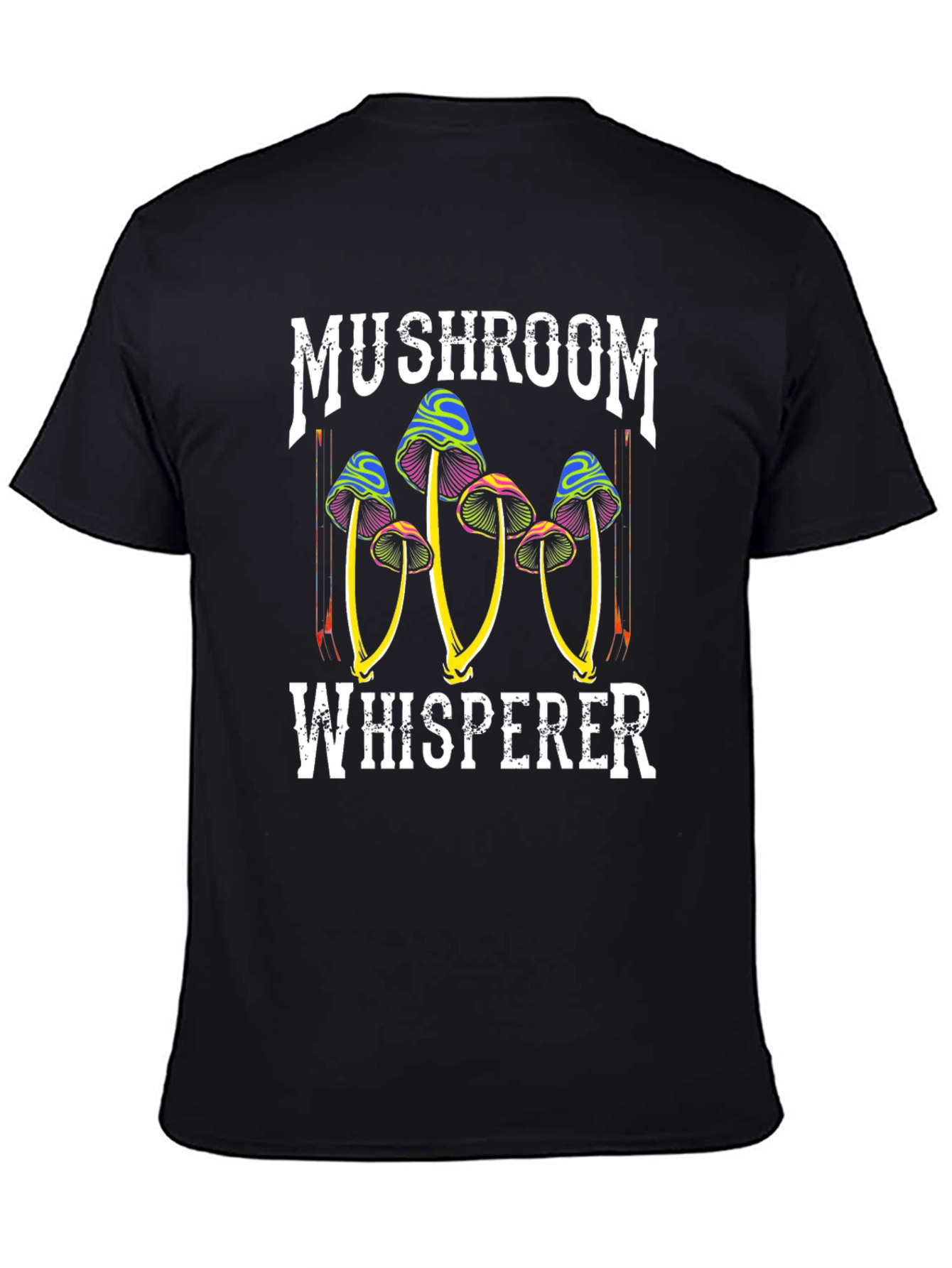 Black Mushroom Whisperer Graphic Tee view 4