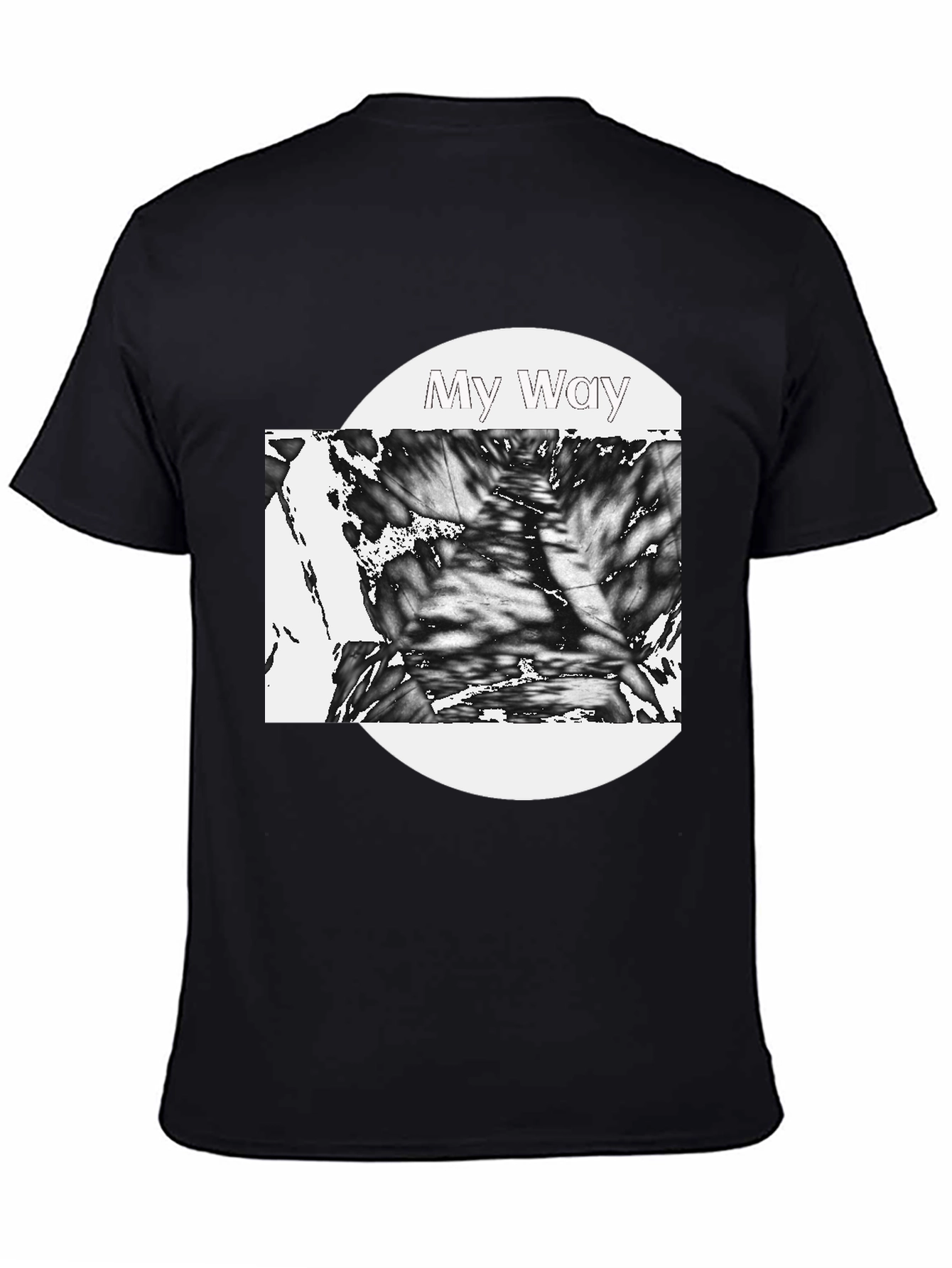 Black My Way Graphic Tee - Black Casual Shirt view 4