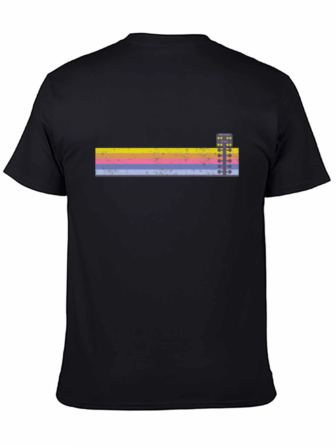 Black Sunset Drag Race Tree T-Shirt view 4