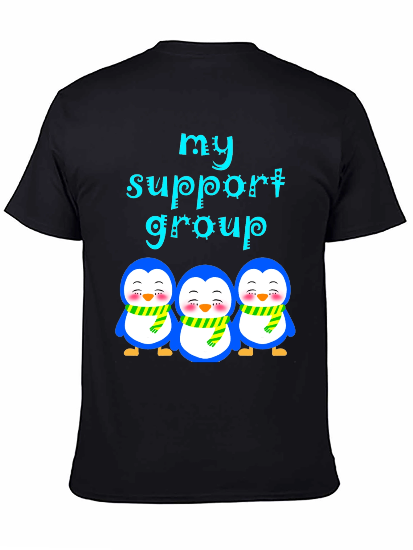 Black Penguin Support Group Graphic Tee - Unisex view 4
