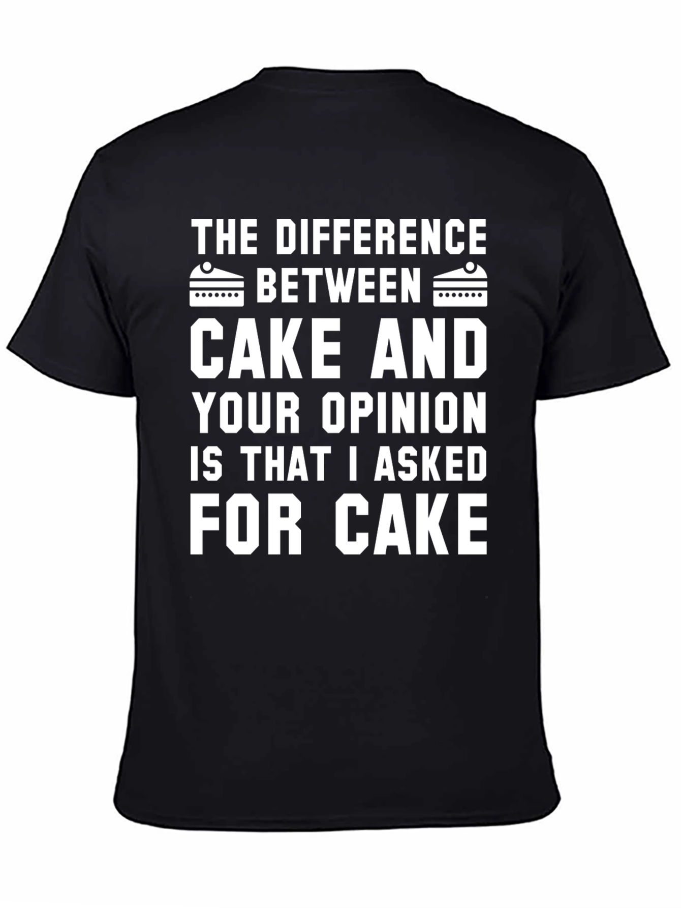 Black Cake vs Opinion Graphic Tee view 4
