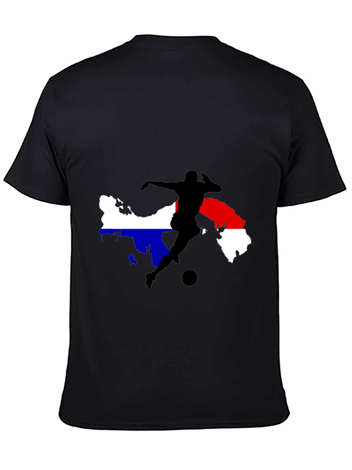 Soccer Silhouette Black T-Shirt - 4