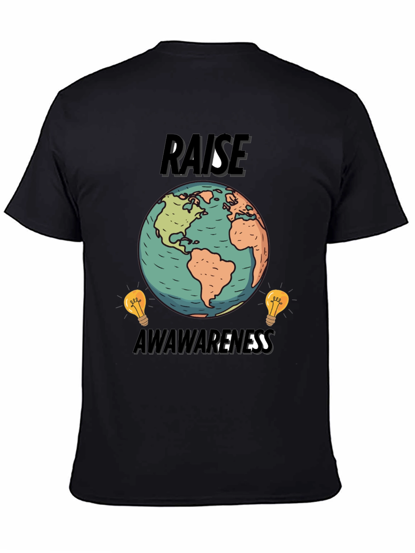 Raise Awareness Earth Graphic T-Shirt - 4