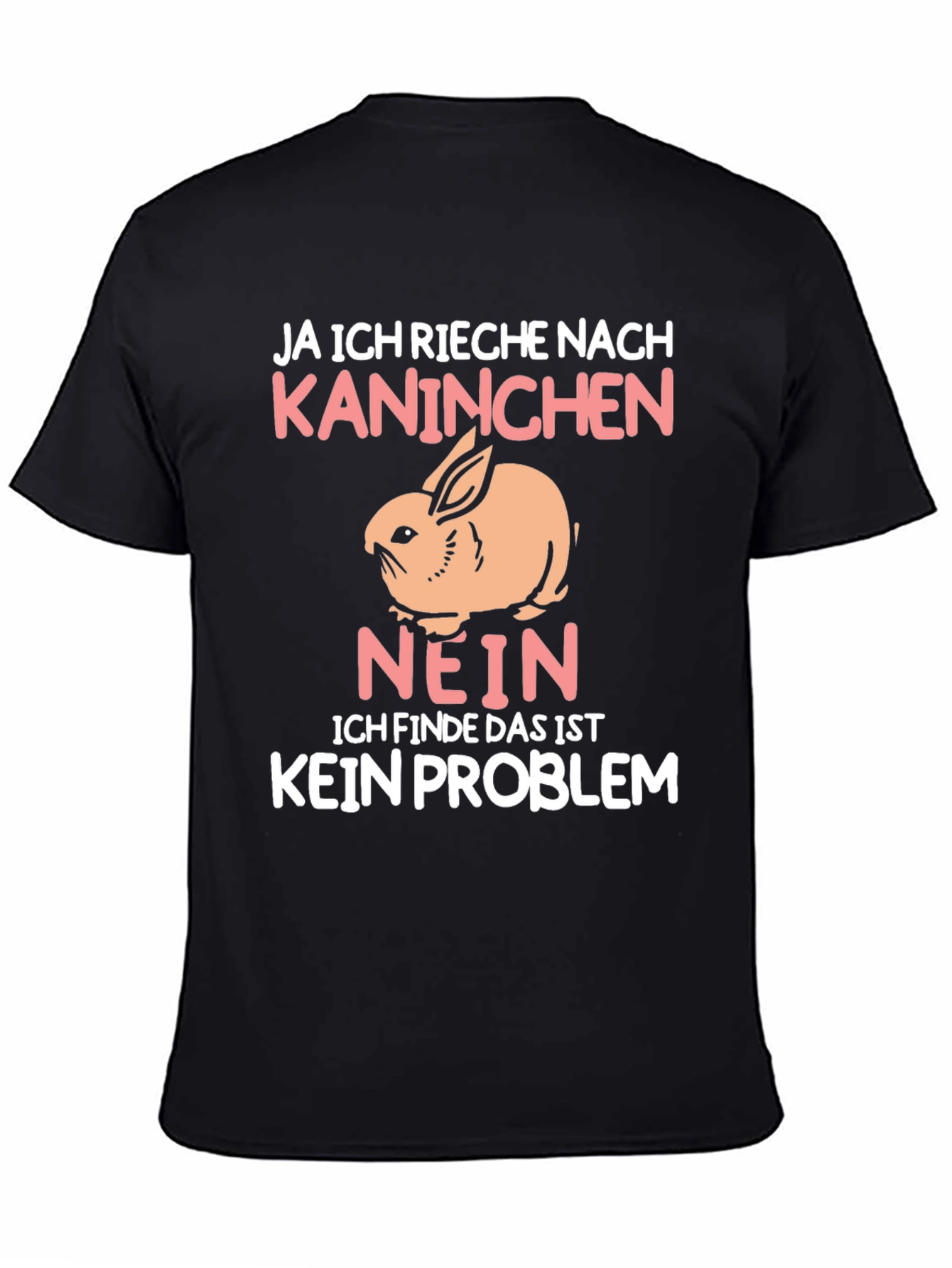 Black Rabbit Graphic T-Shirt - Ja Ich Rieche Nach Kaninchen view 4