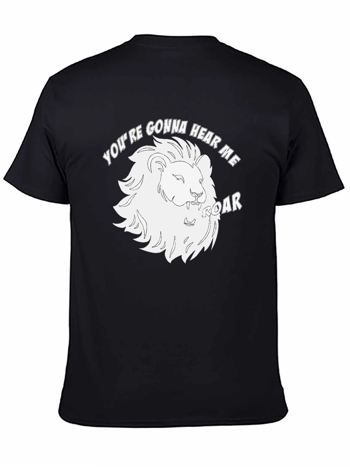 Black Lion Roar Graphic T-Shirt view 4