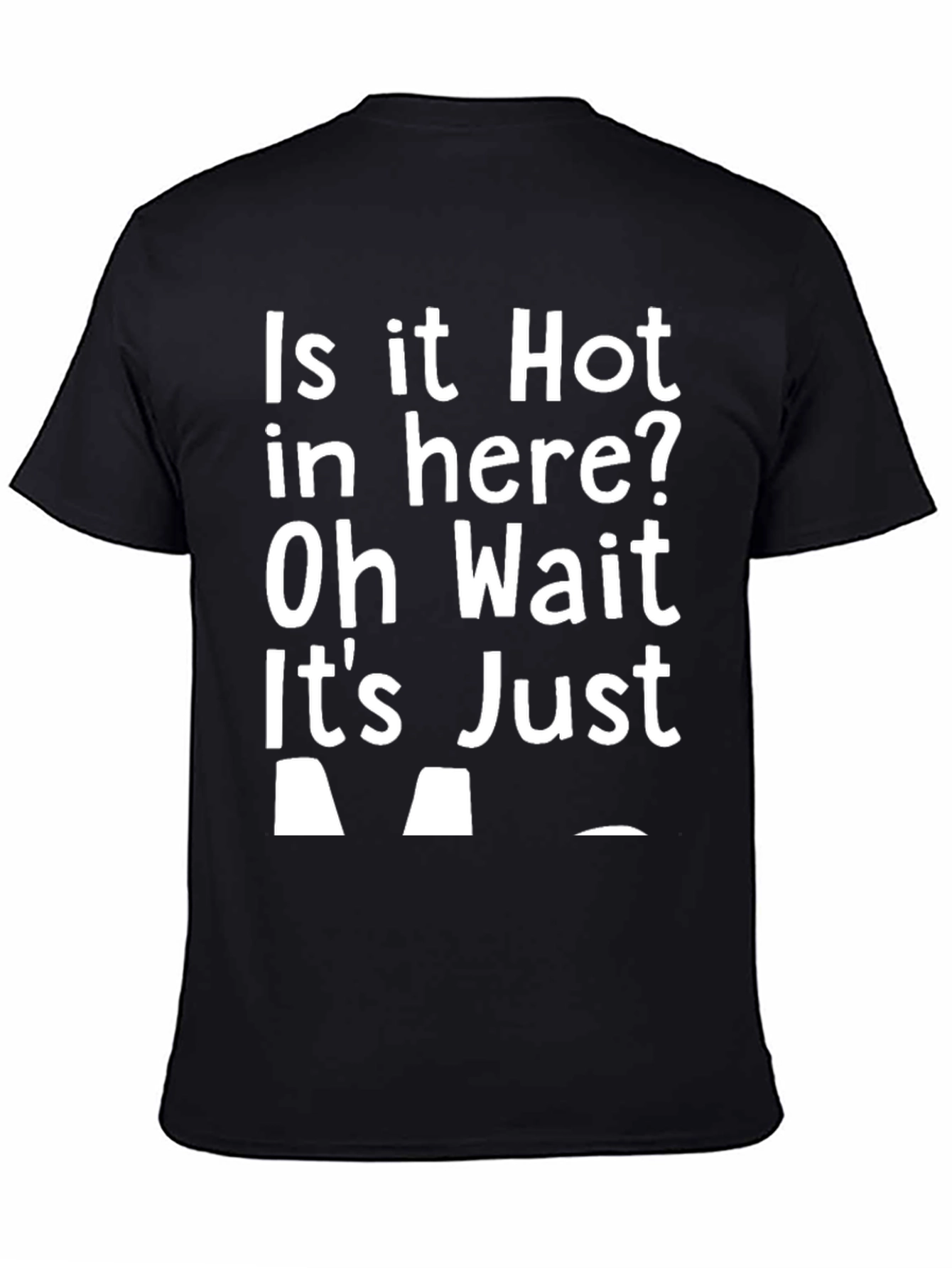 Black Funny "Is It Hot In Here?" Graphic Tee view 4