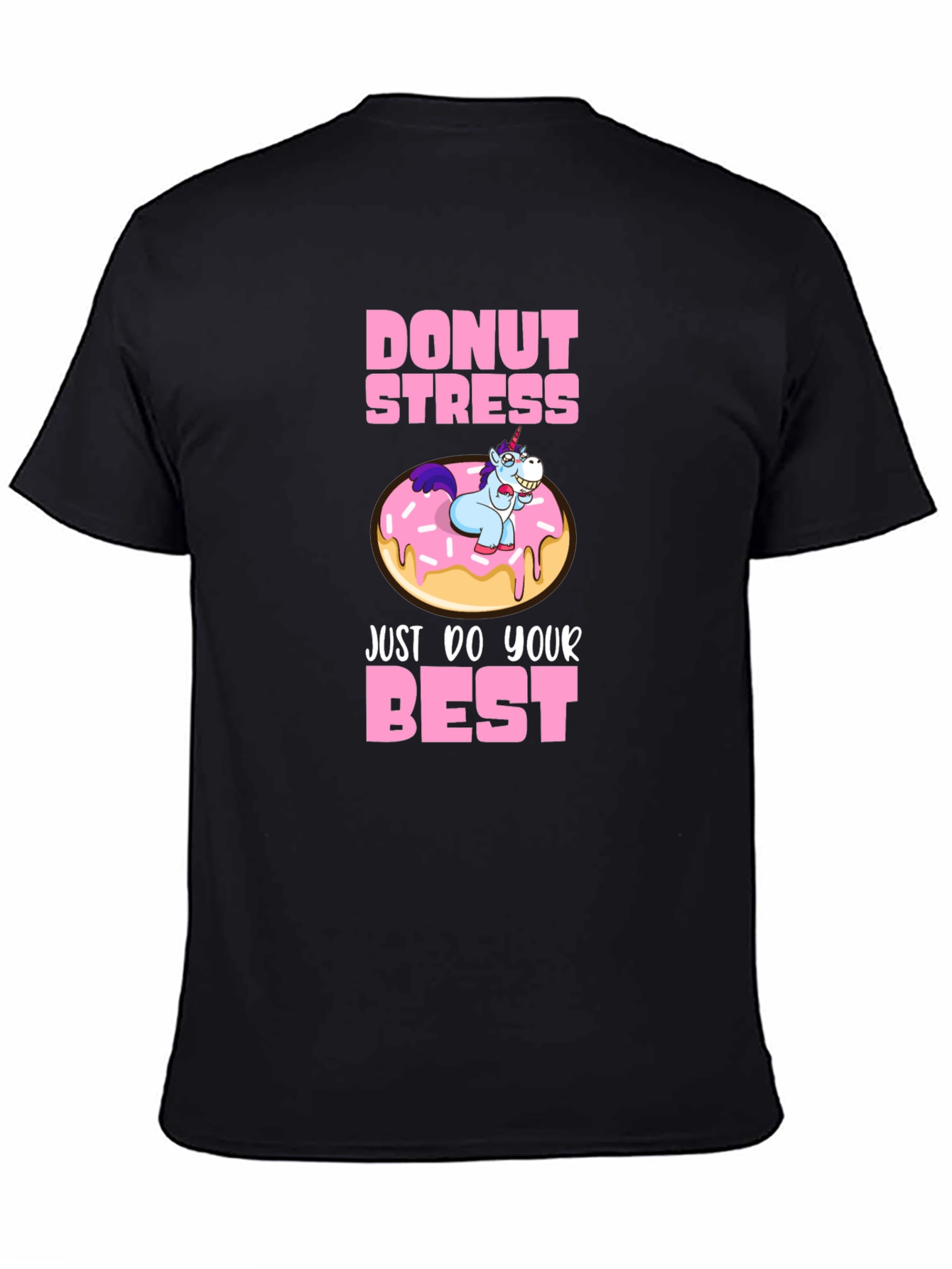 Black Donut Stress T-Shirt view 4