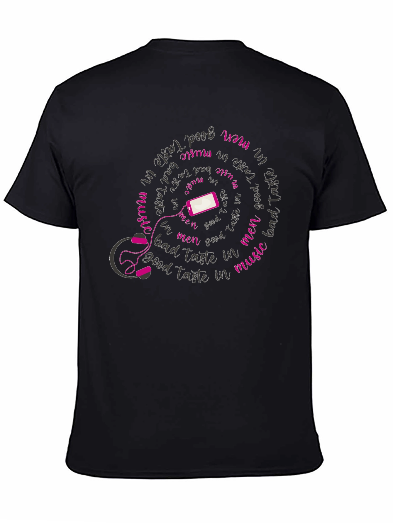 Black Music Lover T-Shirt - Bad Taste in Music view 4