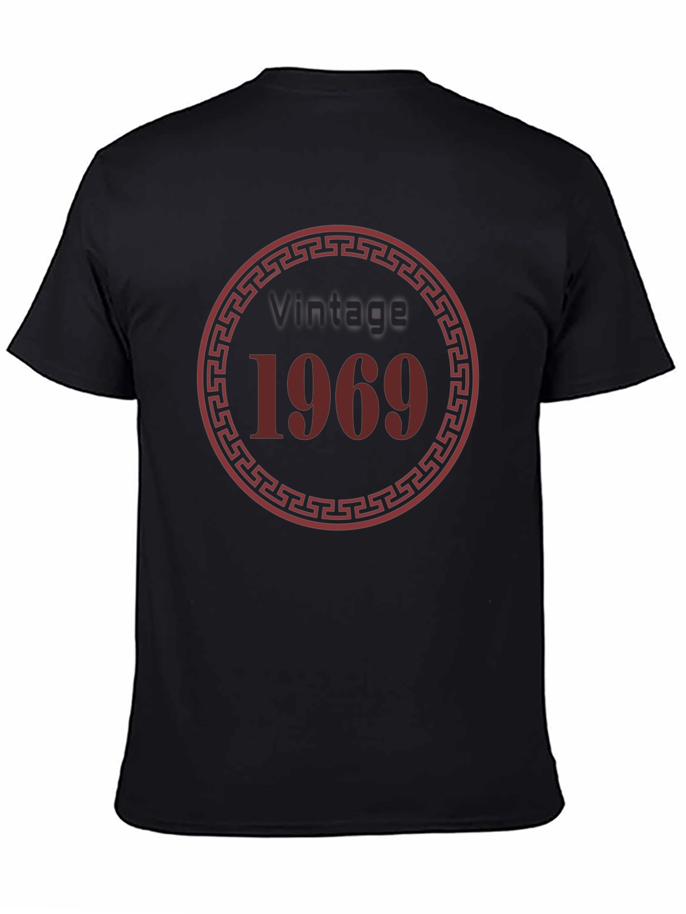 Black Vintage 1969 Graphic Tee - Retro Style view 4