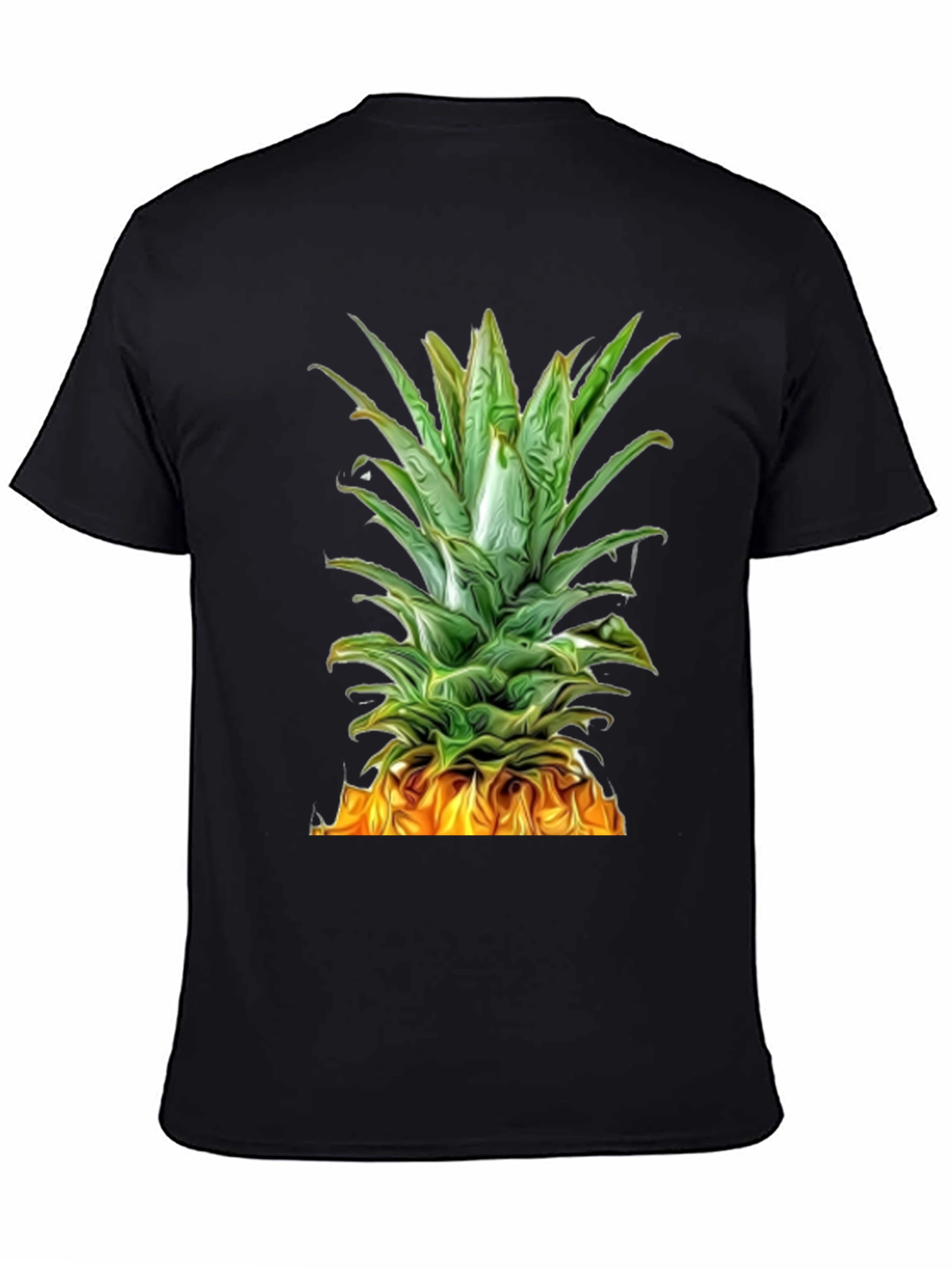 Black Pineapple Graphic Tee - Tropical Summer Style view 4