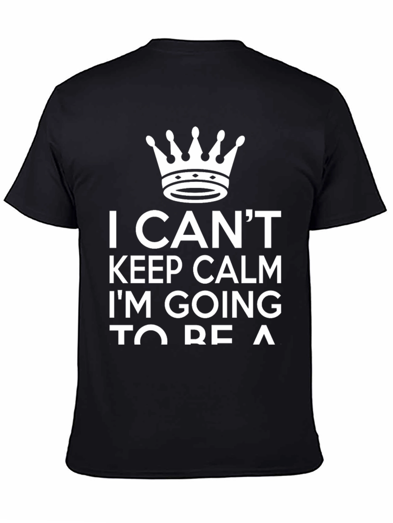 Black I Can't Keep Calm Funny Graphic T-Shirt view 4