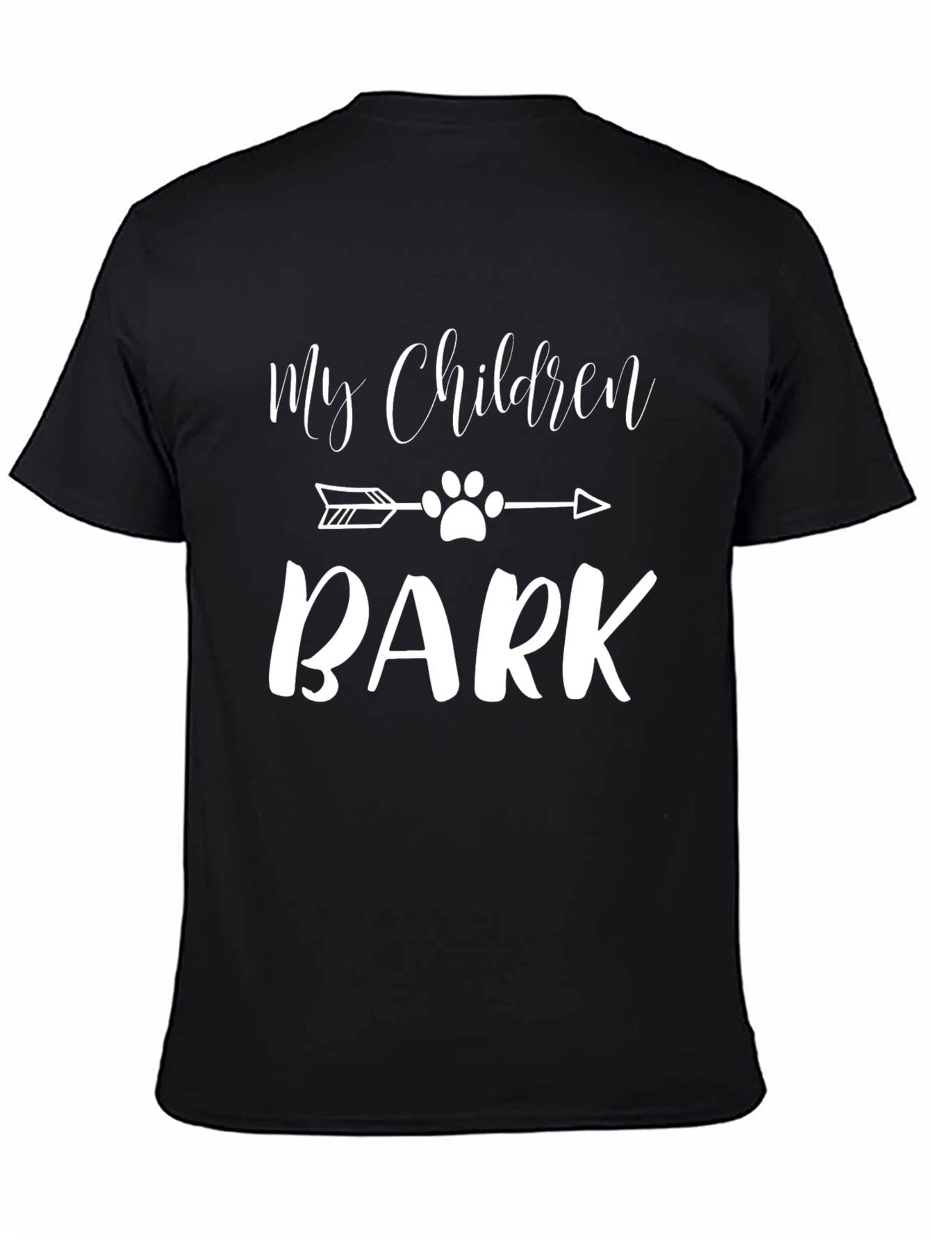 Black My Children Bark T-Shirt - Dog Lover Tee view 4