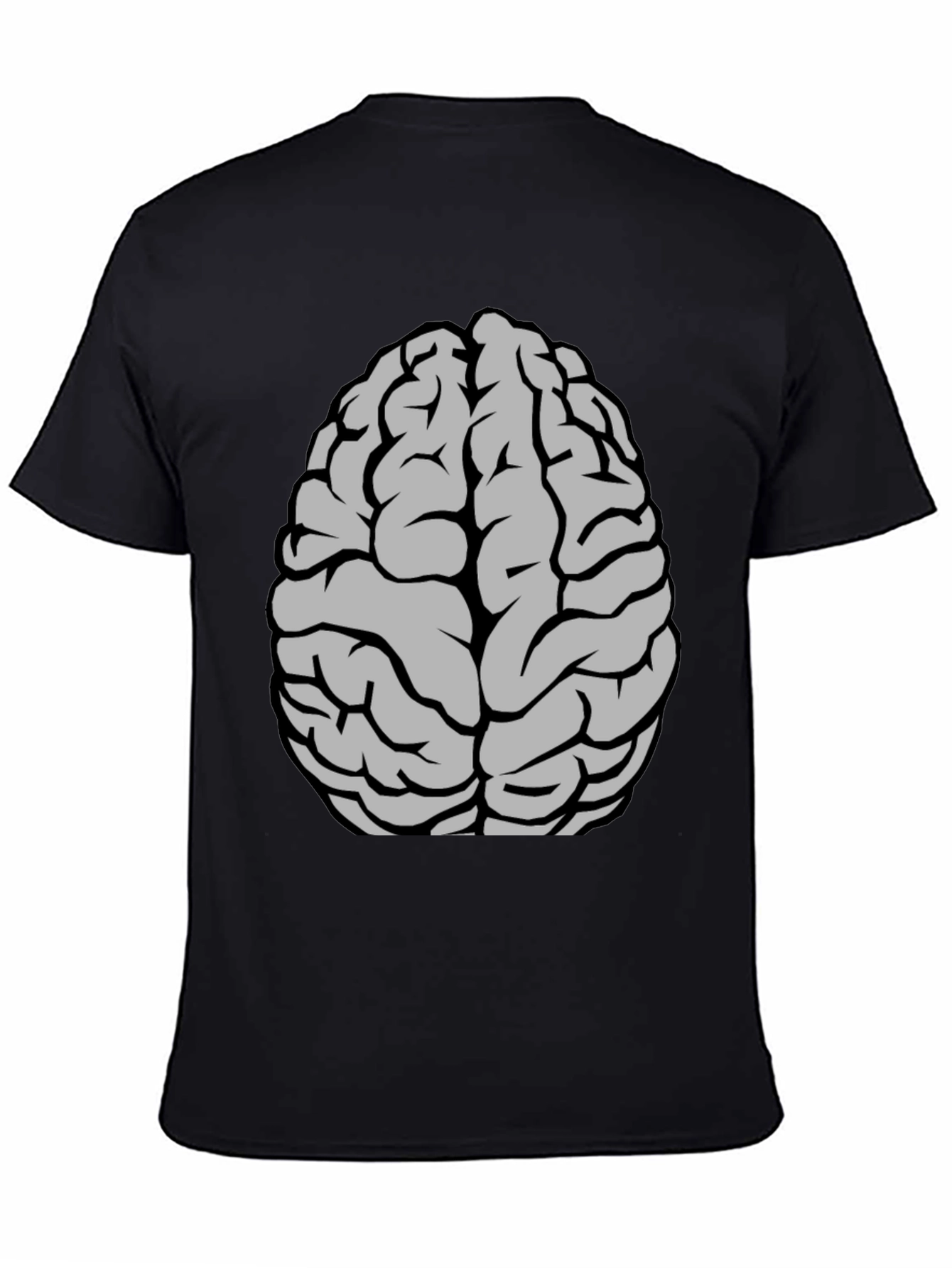 Black Brain Graphic T-Shirt - Clever & Comfy Tee view 4