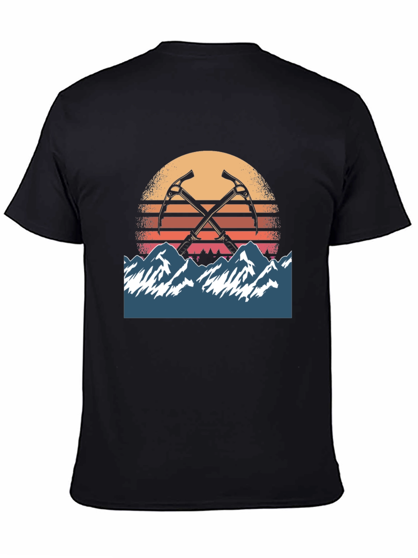 Black Mountain Sunset Climber Tee - Adventure Awaits view 4