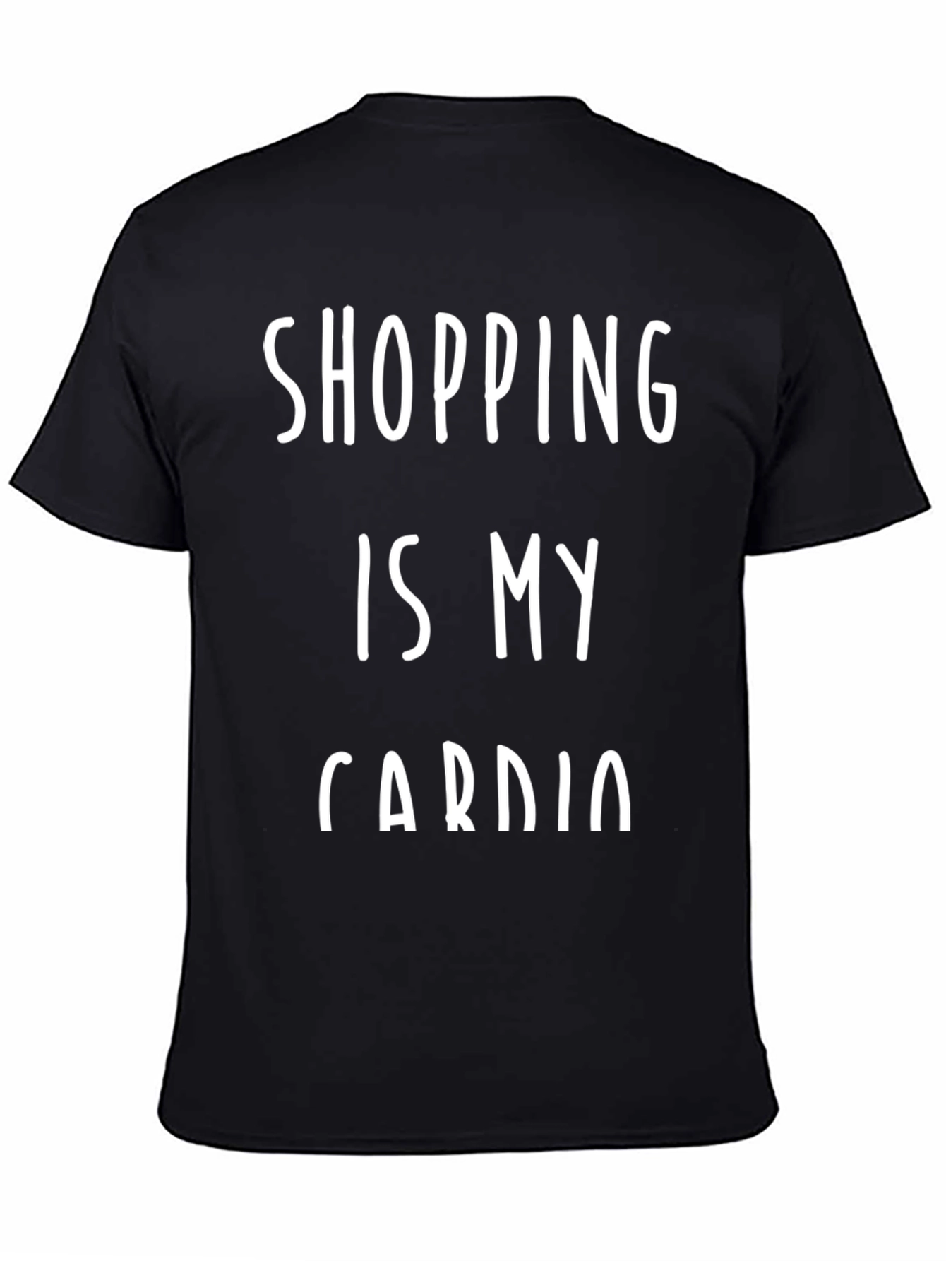 Black Shopping Is My Cardio Graphic Tee view 4