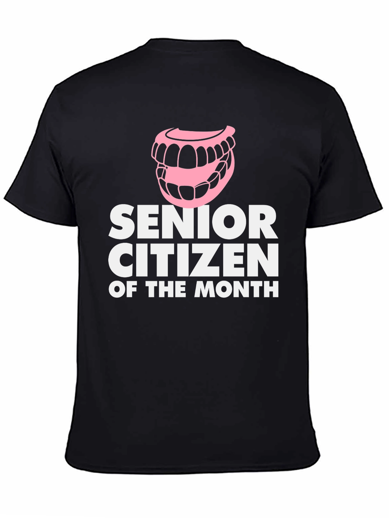 Black Senior Citizen of the Month T-Shirt Funny Dentures view 4