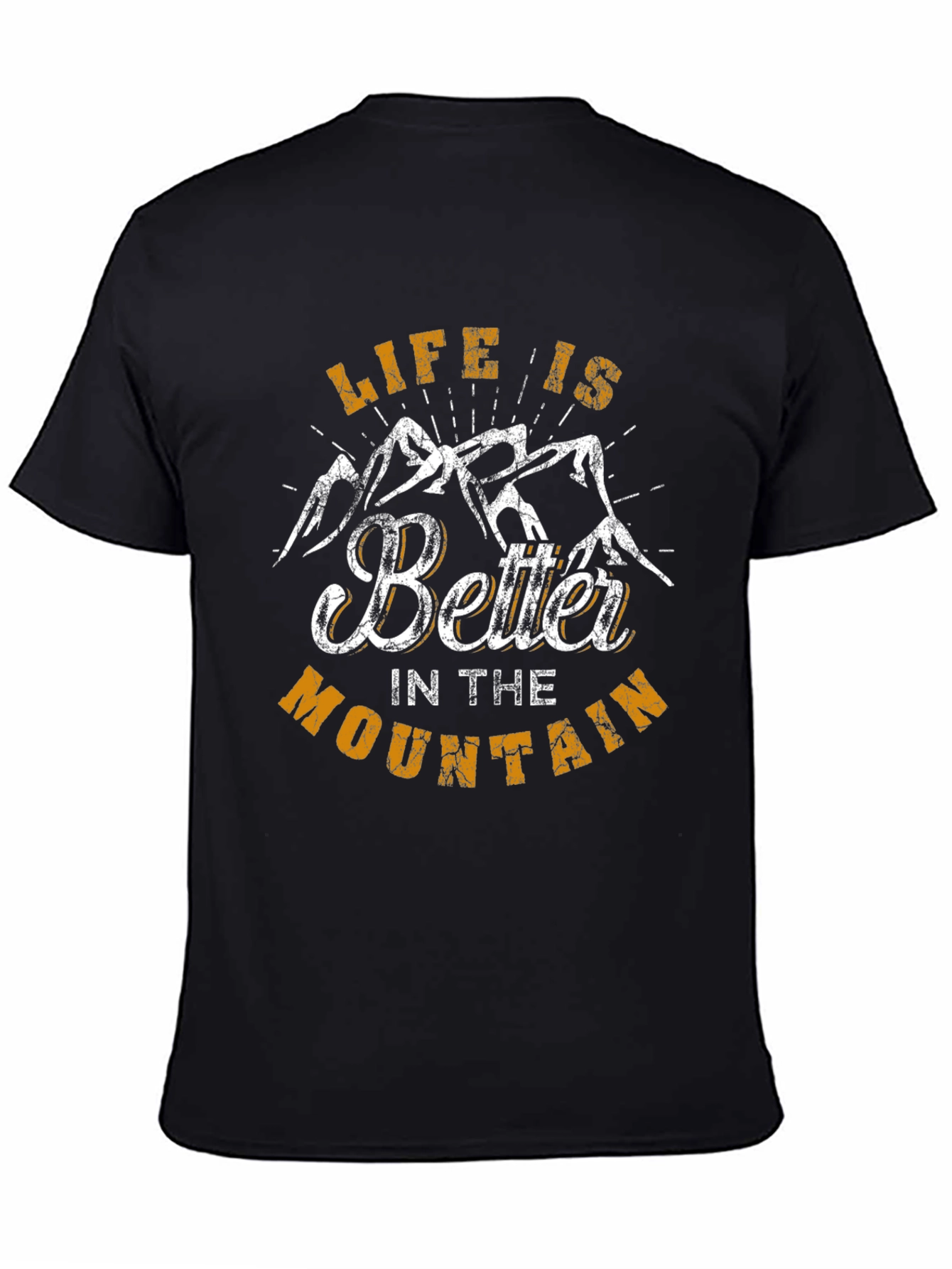 Black Life is Better in the Mountains T-Shirt view 4