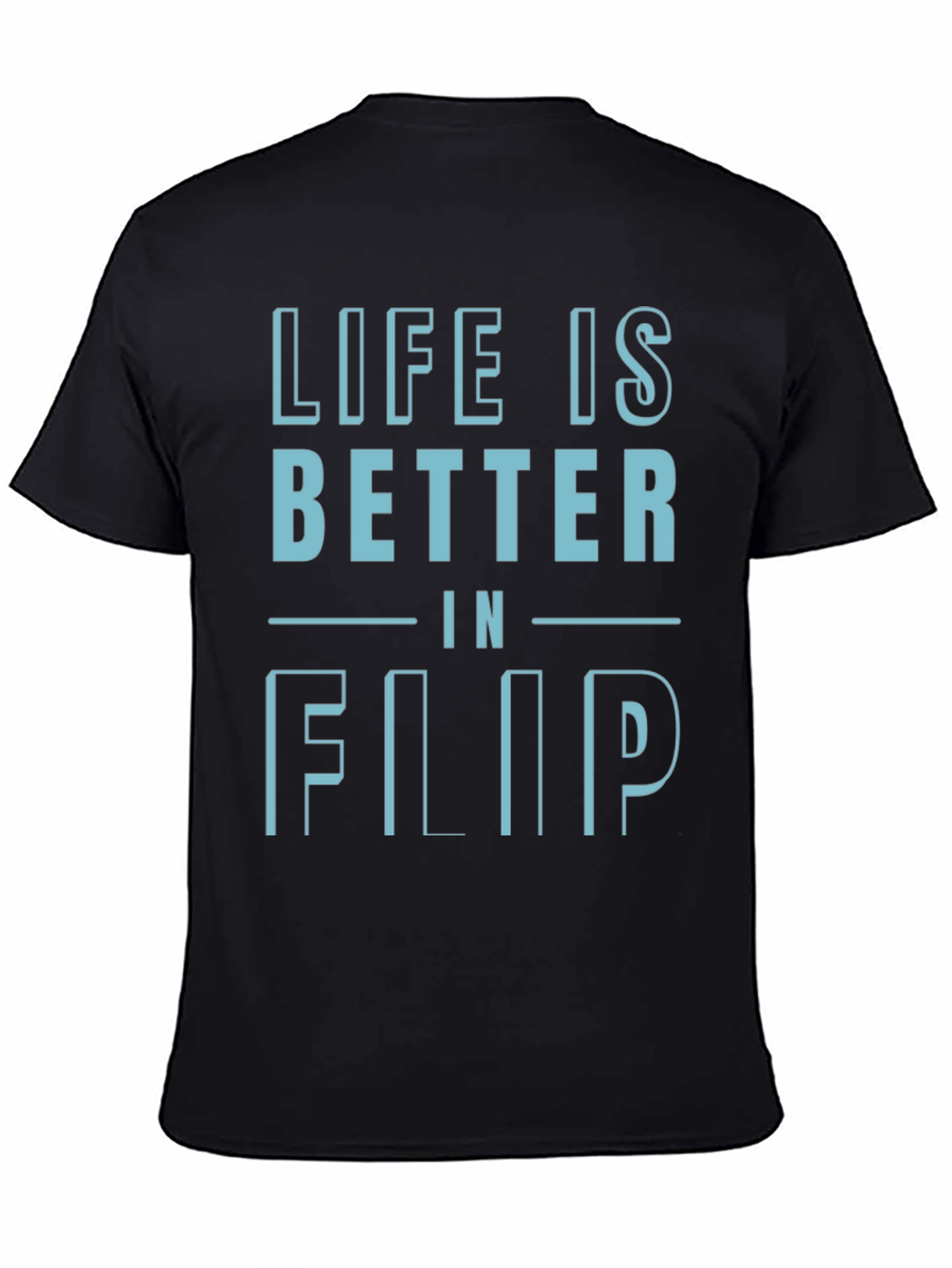 Black Life is Better in Flip T-Shirt - Black view 4